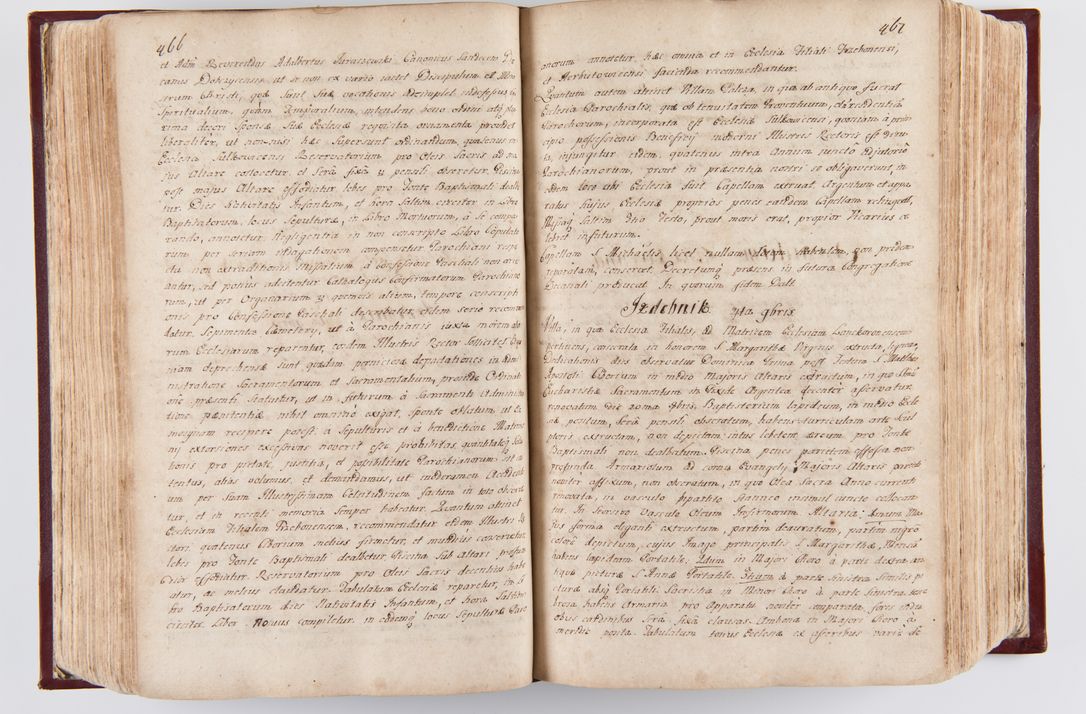Zdjęcie nr 242 dla obiektu archiwalnego: Visitatio archidiaconatus Cracoviensis (Decanatus: Skalensis - 1727; Vitoviensis - 1727; Prossoviensis - 1728; Novi Montis - 1728; Scawinensis - 1729; Xsiążnensis - 1731; Woynicensis - 1731; Zatoriensis - 1729; Lipnicensis - 1730; Dobczycensis - 1730; Andreoviensis - 1731; Żyvecensis - 1732; Oswiemensis - 1732; Wielicensis - 1741; postea sequntur inventaria ecclesiarum decanatus Dobczycensis, Woynicensis, Andreoviensis) per R.D. Michaelem de Magna Kunice Kunicki, episcopum Arsiacensem, suffraganeum et archidiaconum Cracoviensem annis 1727 - 1741 peracta