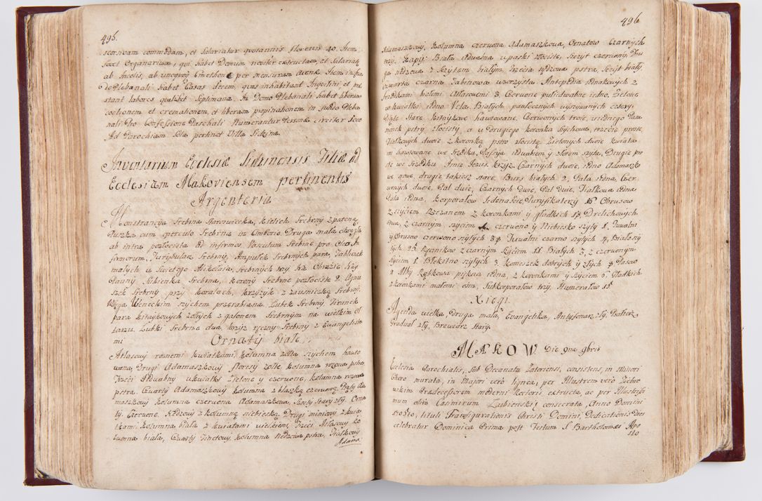 Zdjęcie nr 255 dla obiektu archiwalnego: Visitatio archidiaconatus Cracoviensis (Decanatus: Skalensis - 1727; Vitoviensis - 1727; Prossoviensis - 1728; Novi Montis - 1728; Scawinensis - 1729; Xsiążnensis - 1731; Woynicensis - 1731; Zatoriensis - 1729; Lipnicensis - 1730; Dobczycensis - 1730; Andreoviensis - 1731; Żyvecensis - 1732; Oswiemensis - 1732; Wielicensis - 1741; postea sequntur inventaria ecclesiarum decanatus Dobczycensis, Woynicensis, Andreoviensis) per R.D. Michaelem de Magna Kunice Kunicki, episcopum Arsiacensem, suffraganeum et archidiaconum Cracoviensem annis 1727 - 1741 peracta