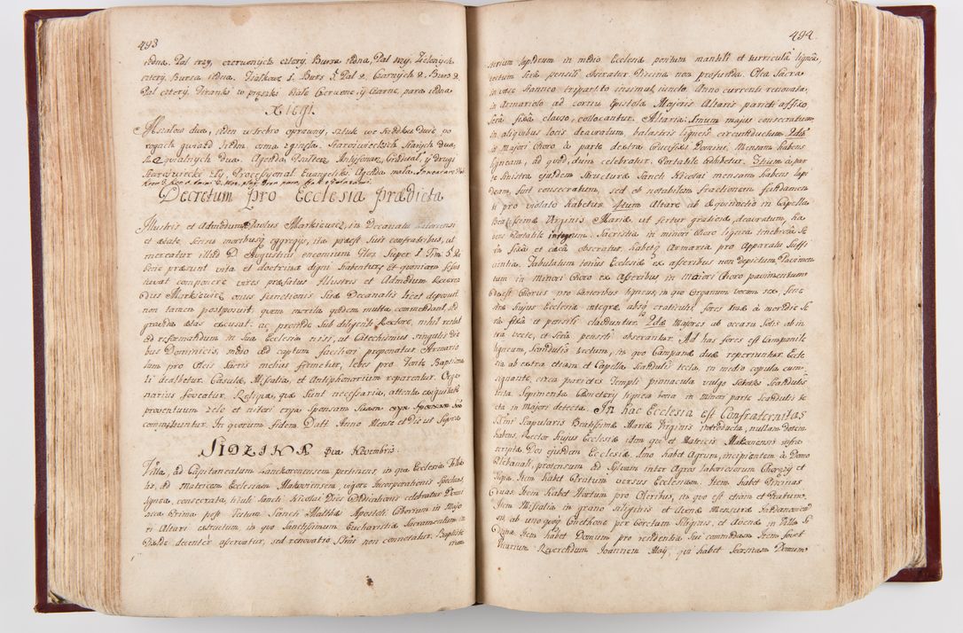 Zdjęcie nr 254 dla obiektu archiwalnego: Visitatio archidiaconatus Cracoviensis (Decanatus: Skalensis - 1727; Vitoviensis - 1727; Prossoviensis - 1728; Novi Montis - 1728; Scawinensis - 1729; Xsiążnensis - 1731; Woynicensis - 1731; Zatoriensis - 1729; Lipnicensis - 1730; Dobczycensis - 1730; Andreoviensis - 1731; Żyvecensis - 1732; Oswiemensis - 1732; Wielicensis - 1741; postea sequntur inventaria ecclesiarum decanatus Dobczycensis, Woynicensis, Andreoviensis) per R.D. Michaelem de Magna Kunice Kunicki, episcopum Arsiacensem, suffraganeum et archidiaconum Cracoviensem annis 1727 - 1741 peracta
