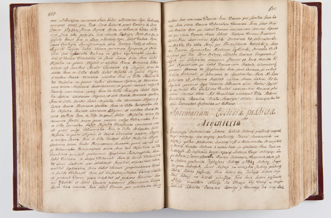 Zdjęcie nr 257 dla obiektu archiwalnego: Visitatio archidiaconatus Cracoviensis (Decanatus: Skalensis - 1727; Vitoviensis - 1727; Prossoviensis - 1728; Novi Montis - 1728; Scawinensis - 1729; Xsiążnensis - 1731; Woynicensis - 1731; Zatoriensis - 1729; Lipnicensis - 1730; Dobczycensis - 1730; Andreoviensis - 1731; Żyvecensis - 1732; Oswiemensis - 1732; Wielicensis - 1741; postea sequntur inventaria ecclesiarum decanatus Dobczycensis, Woynicensis, Andreoviensis) per R.D. Michaelem de Magna Kunice Kunicki, episcopum Arsiacensem, suffraganeum et archidiaconum Cracoviensem annis 1727 - 1741 peracta