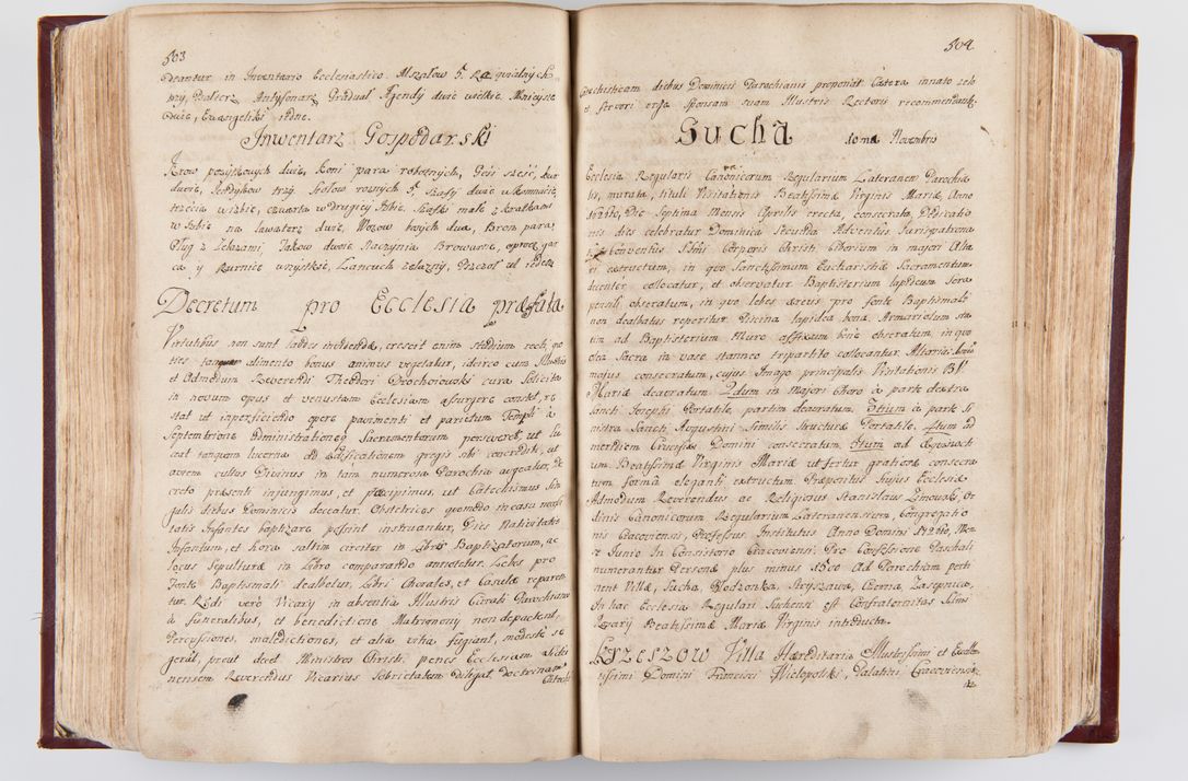 Zdjęcie nr 260 dla obiektu archiwalnego: Visitatio archidiaconatus Cracoviensis (Decanatus: Skalensis - 1727; Vitoviensis - 1727; Prossoviensis - 1728; Novi Montis - 1728; Scawinensis - 1729; Xsiążnensis - 1731; Woynicensis - 1731; Zatoriensis - 1729; Lipnicensis - 1730; Dobczycensis - 1730; Andreoviensis - 1731; Żyvecensis - 1732; Oswiemensis - 1732; Wielicensis - 1741; postea sequntur inventaria ecclesiarum decanatus Dobczycensis, Woynicensis, Andreoviensis) per R.D. Michaelem de Magna Kunice Kunicki, episcopum Arsiacensem, suffraganeum et archidiaconum Cracoviensem annis 1727 - 1741 peracta