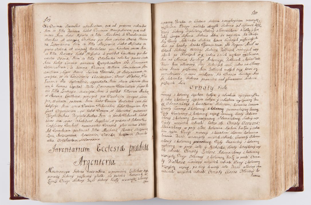 Zdjęcie nr 264 dla obiektu archiwalnego: Visitatio archidiaconatus Cracoviensis (Decanatus: Skalensis - 1727; Vitoviensis - 1727; Prossoviensis - 1728; Novi Montis - 1728; Scawinensis - 1729; Xsiążnensis - 1731; Woynicensis - 1731; Zatoriensis - 1729; Lipnicensis - 1730; Dobczycensis - 1730; Andreoviensis - 1731; Żyvecensis - 1732; Oswiemensis - 1732; Wielicensis - 1741; postea sequntur inventaria ecclesiarum decanatus Dobczycensis, Woynicensis, Andreoviensis) per R.D. Michaelem de Magna Kunice Kunicki, episcopum Arsiacensem, suffraganeum et archidiaconum Cracoviensem annis 1727 - 1741 peracta