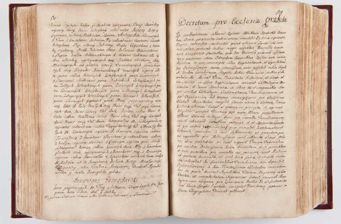 Zdjęcie nr 265 dla obiektu archiwalnego: Visitatio archidiaconatus Cracoviensis (Decanatus: Skalensis - 1727; Vitoviensis - 1727; Prossoviensis - 1728; Novi Montis - 1728; Scawinensis - 1729; Xsiążnensis - 1731; Woynicensis - 1731; Zatoriensis - 1729; Lipnicensis - 1730; Dobczycensis - 1730; Andreoviensis - 1731; Żyvecensis - 1732; Oswiemensis - 1732; Wielicensis - 1741; postea sequntur inventaria ecclesiarum decanatus Dobczycensis, Woynicensis, Andreoviensis) per R.D. Michaelem de Magna Kunice Kunicki, episcopum Arsiacensem, suffraganeum et archidiaconum Cracoviensem annis 1727 - 1741 peracta