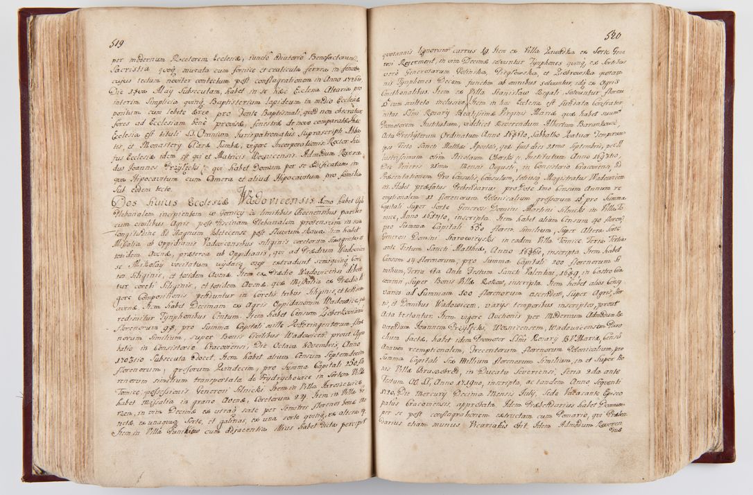 Zdjęcie nr 269 dla obiektu archiwalnego: Visitatio archidiaconatus Cracoviensis (Decanatus: Skalensis - 1727; Vitoviensis - 1727; Prossoviensis - 1728; Novi Montis - 1728; Scawinensis - 1729; Xsiążnensis - 1731; Woynicensis - 1731; Zatoriensis - 1729; Lipnicensis - 1730; Dobczycensis - 1730; Andreoviensis - 1731; Żyvecensis - 1732; Oswiemensis - 1732; Wielicensis - 1741; postea sequntur inventaria ecclesiarum decanatus Dobczycensis, Woynicensis, Andreoviensis) per R.D. Michaelem de Magna Kunice Kunicki, episcopum Arsiacensem, suffraganeum et archidiaconum Cracoviensem annis 1727 - 1741 peracta