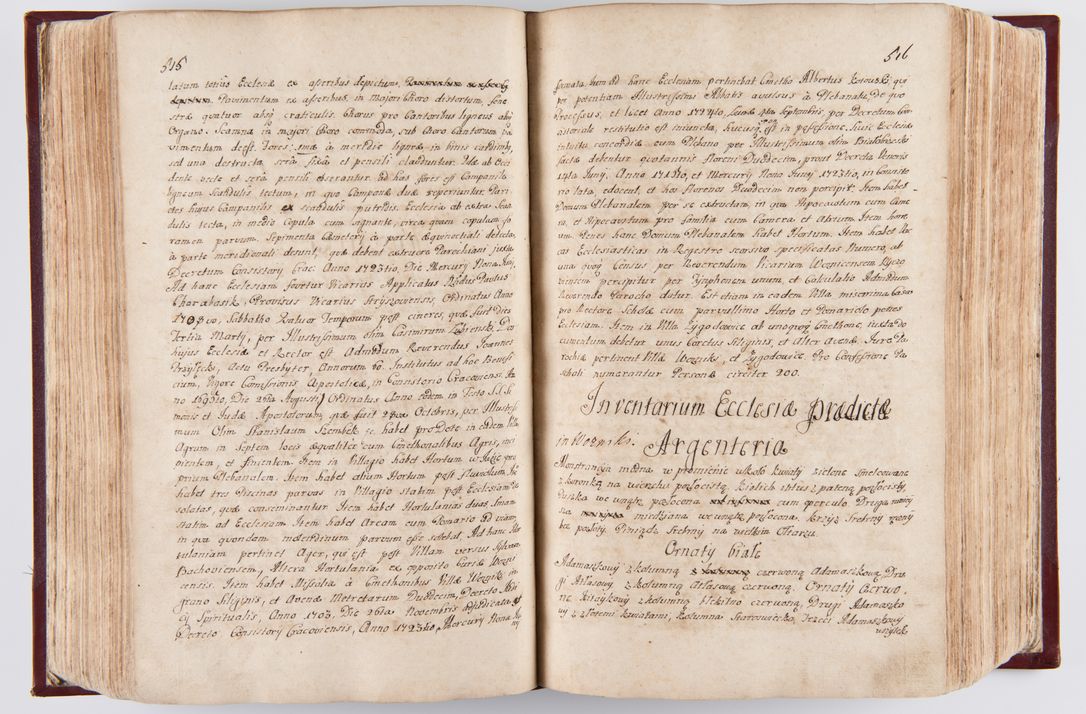 Zdjęcie nr 267 dla obiektu archiwalnego: Visitatio archidiaconatus Cracoviensis (Decanatus: Skalensis - 1727; Vitoviensis - 1727; Prossoviensis - 1728; Novi Montis - 1728; Scawinensis - 1729; Xsiążnensis - 1731; Woynicensis - 1731; Zatoriensis - 1729; Lipnicensis - 1730; Dobczycensis - 1730; Andreoviensis - 1731; Żyvecensis - 1732; Oswiemensis - 1732; Wielicensis - 1741; postea sequntur inventaria ecclesiarum decanatus Dobczycensis, Woynicensis, Andreoviensis) per R.D. Michaelem de Magna Kunice Kunicki, episcopum Arsiacensem, suffraganeum et archidiaconum Cracoviensem annis 1727 - 1741 peracta