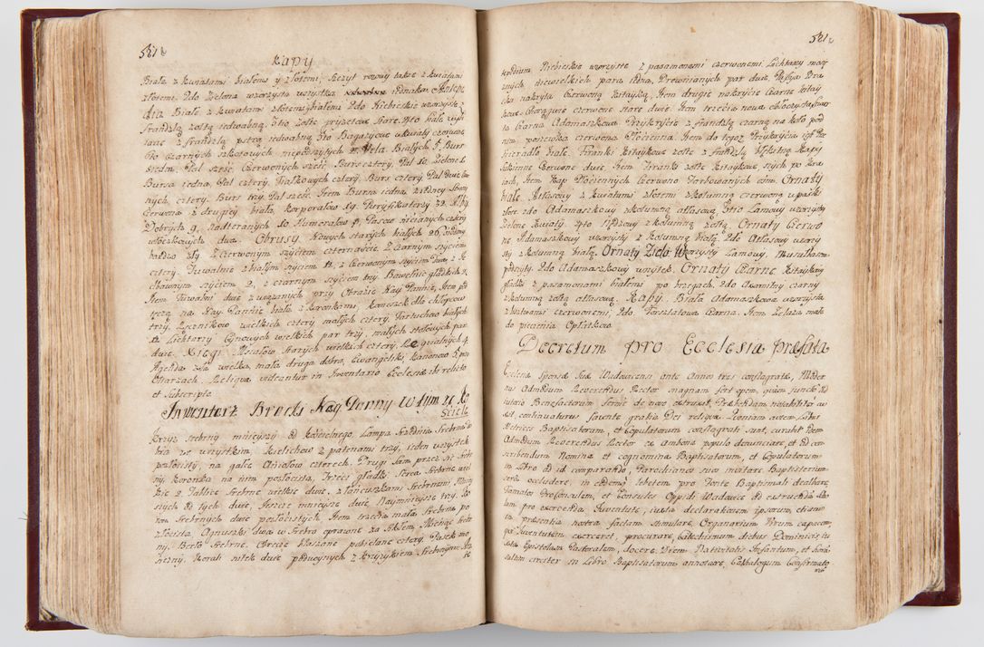 Zdjęcie nr 271 dla obiektu archiwalnego: Visitatio archidiaconatus Cracoviensis (Decanatus: Skalensis - 1727; Vitoviensis - 1727; Prossoviensis - 1728; Novi Montis - 1728; Scawinensis - 1729; Xsiążnensis - 1731; Woynicensis - 1731; Zatoriensis - 1729; Lipnicensis - 1730; Dobczycensis - 1730; Andreoviensis - 1731; Żyvecensis - 1732; Oswiemensis - 1732; Wielicensis - 1741; postea sequntur inventaria ecclesiarum decanatus Dobczycensis, Woynicensis, Andreoviensis) per R.D. Michaelem de Magna Kunice Kunicki, episcopum Arsiacensem, suffraganeum et archidiaconum Cracoviensem annis 1727 - 1741 peracta