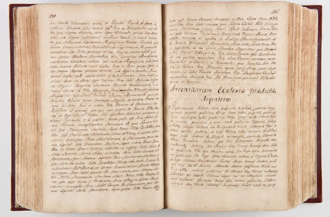 Zdjęcie nr 273 dla obiektu archiwalnego: Visitatio archidiaconatus Cracoviensis (Decanatus: Skalensis - 1727; Vitoviensis - 1727; Prossoviensis - 1728; Novi Montis - 1728; Scawinensis - 1729; Xsiążnensis - 1731; Woynicensis - 1731; Zatoriensis - 1729; Lipnicensis - 1730; Dobczycensis - 1730; Andreoviensis - 1731; Żyvecensis - 1732; Oswiemensis - 1732; Wielicensis - 1741; postea sequntur inventaria ecclesiarum decanatus Dobczycensis, Woynicensis, Andreoviensis) per R.D. Michaelem de Magna Kunice Kunicki, episcopum Arsiacensem, suffraganeum et archidiaconum Cracoviensem annis 1727 - 1741 peracta