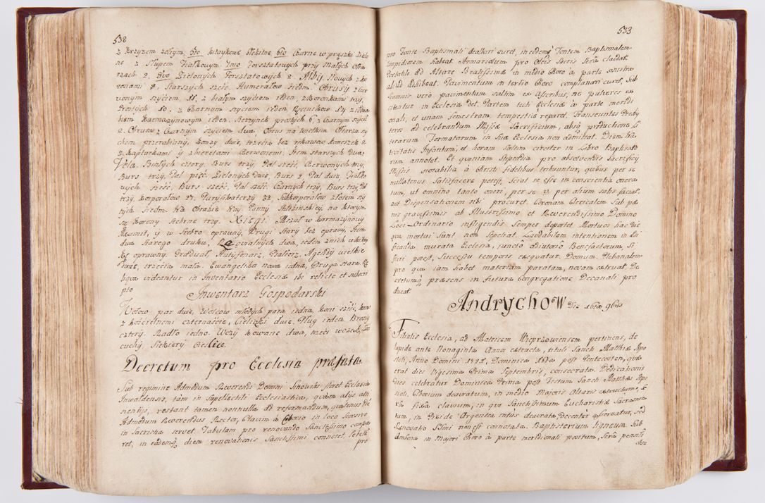Zdjęcie nr 277 dla obiektu archiwalnego: Visitatio archidiaconatus Cracoviensis (Decanatus: Skalensis - 1727; Vitoviensis - 1727; Prossoviensis - 1728; Novi Montis - 1728; Scawinensis - 1729; Xsiążnensis - 1731; Woynicensis - 1731; Zatoriensis - 1729; Lipnicensis - 1730; Dobczycensis - 1730; Andreoviensis - 1731; Żyvecensis - 1732; Oswiemensis - 1732; Wielicensis - 1741; postea sequntur inventaria ecclesiarum decanatus Dobczycensis, Woynicensis, Andreoviensis) per R.D. Michaelem de Magna Kunice Kunicki, episcopum Arsiacensem, suffraganeum et archidiaconum Cracoviensem annis 1727 - 1741 peracta