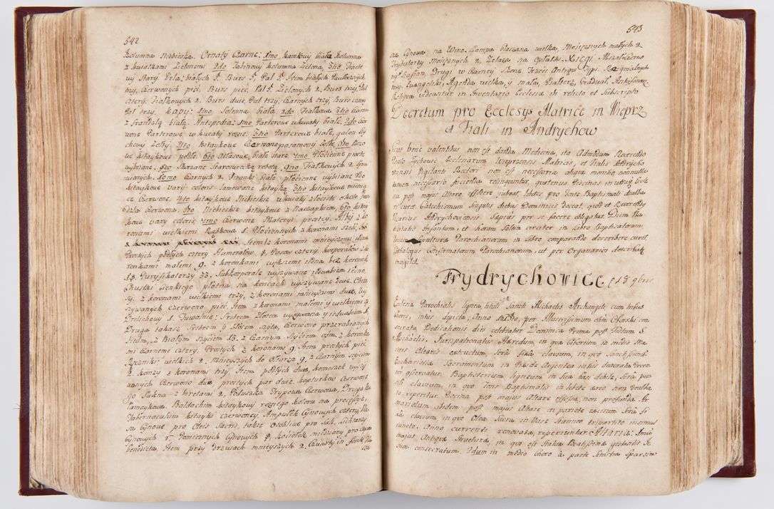 Zdjęcie nr 282 dla obiektu archiwalnego: Visitatio archidiaconatus Cracoviensis (Decanatus: Skalensis - 1727; Vitoviensis - 1727; Prossoviensis - 1728; Novi Montis - 1728; Scawinensis - 1729; Xsiążnensis - 1731; Woynicensis - 1731; Zatoriensis - 1729; Lipnicensis - 1730; Dobczycensis - 1730; Andreoviensis - 1731; Żyvecensis - 1732; Oswiemensis - 1732; Wielicensis - 1741; postea sequntur inventaria ecclesiarum decanatus Dobczycensis, Woynicensis, Andreoviensis) per R.D. Michaelem de Magna Kunice Kunicki, episcopum Arsiacensem, suffraganeum et archidiaconum Cracoviensem annis 1727 - 1741 peracta