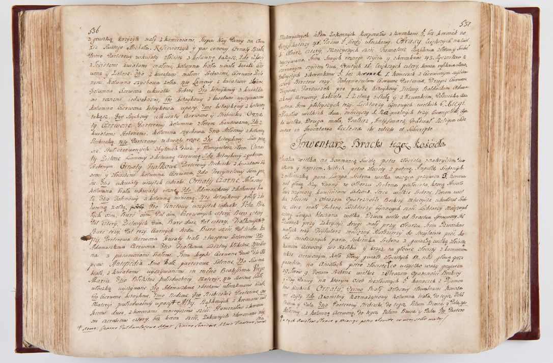 Zdjęcie nr 279 dla obiektu archiwalnego: Visitatio archidiaconatus Cracoviensis (Decanatus: Skalensis - 1727; Vitoviensis - 1727; Prossoviensis - 1728; Novi Montis - 1728; Scawinensis - 1729; Xsiążnensis - 1731; Woynicensis - 1731; Zatoriensis - 1729; Lipnicensis - 1730; Dobczycensis - 1730; Andreoviensis - 1731; Żyvecensis - 1732; Oswiemensis - 1732; Wielicensis - 1741; postea sequntur inventaria ecclesiarum decanatus Dobczycensis, Woynicensis, Andreoviensis) per R.D. Michaelem de Magna Kunice Kunicki, episcopum Arsiacensem, suffraganeum et archidiaconum Cracoviensem annis 1727 - 1741 peracta