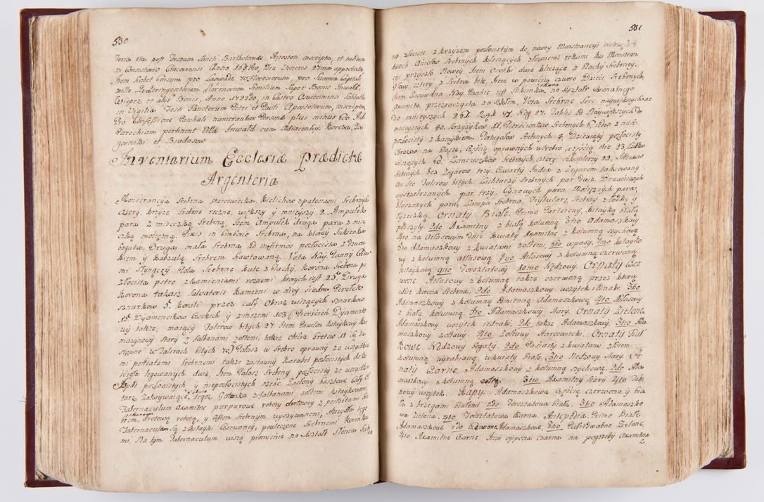 Zdjęcie nr 276 dla obiektu archiwalnego: Visitatio archidiaconatus Cracoviensis (Decanatus: Skalensis - 1727; Vitoviensis - 1727; Prossoviensis - 1728; Novi Montis - 1728; Scawinensis - 1729; Xsiążnensis - 1731; Woynicensis - 1731; Zatoriensis - 1729; Lipnicensis - 1730; Dobczycensis - 1730; Andreoviensis - 1731; Żyvecensis - 1732; Oswiemensis - 1732; Wielicensis - 1741; postea sequntur inventaria ecclesiarum decanatus Dobczycensis, Woynicensis, Andreoviensis) per R.D. Michaelem de Magna Kunice Kunicki, episcopum Arsiacensem, suffraganeum et archidiaconum Cracoviensem annis 1727 - 1741 peracta