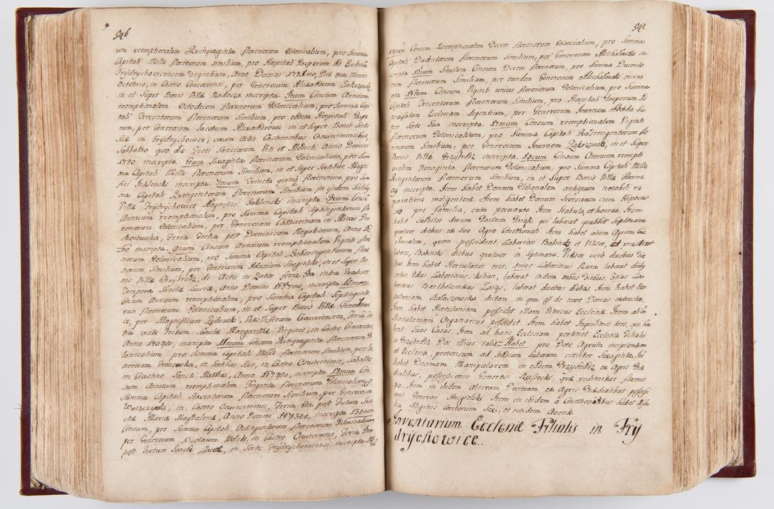 Zdjęcie nr 284 dla obiektu archiwalnego: Visitatio archidiaconatus Cracoviensis (Decanatus: Skalensis - 1727; Vitoviensis - 1727; Prossoviensis - 1728; Novi Montis - 1728; Scawinensis - 1729; Xsiążnensis - 1731; Woynicensis - 1731; Zatoriensis - 1729; Lipnicensis - 1730; Dobczycensis - 1730; Andreoviensis - 1731; Żyvecensis - 1732; Oswiemensis - 1732; Wielicensis - 1741; postea sequntur inventaria ecclesiarum decanatus Dobczycensis, Woynicensis, Andreoviensis) per R.D. Michaelem de Magna Kunice Kunicki, episcopum Arsiacensem, suffraganeum et archidiaconum Cracoviensem annis 1727 - 1741 peracta