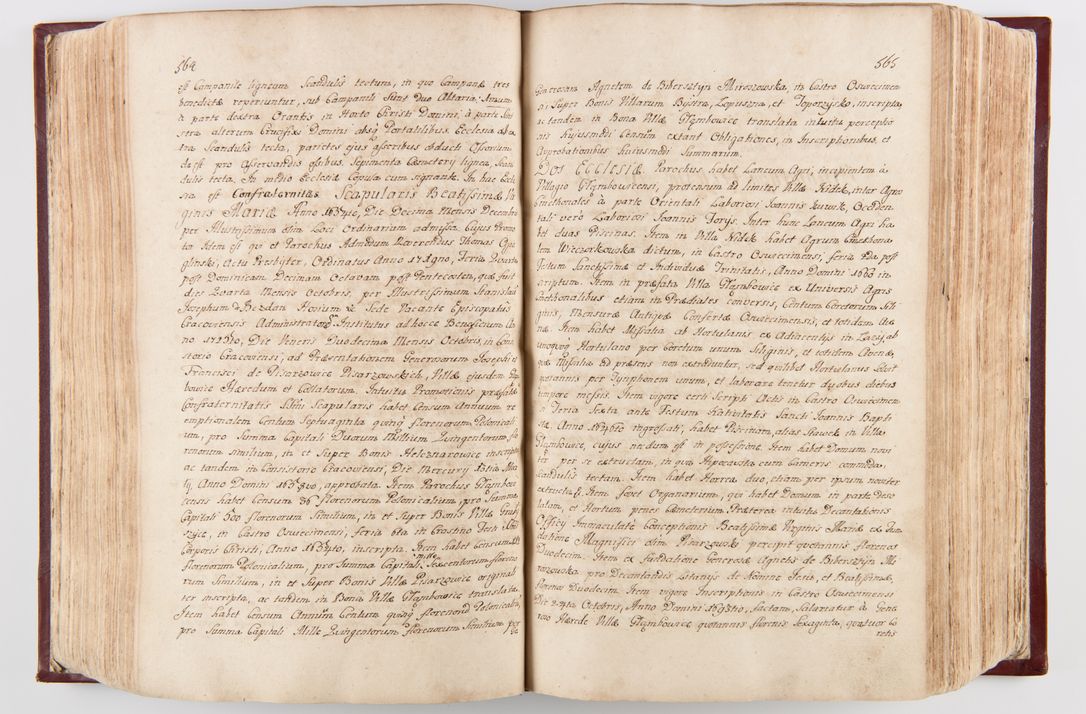 Zdjęcie nr 293 dla obiektu archiwalnego: Visitatio archidiaconatus Cracoviensis (Decanatus: Skalensis - 1727; Vitoviensis - 1727; Prossoviensis - 1728; Novi Montis - 1728; Scawinensis - 1729; Xsiążnensis - 1731; Woynicensis - 1731; Zatoriensis - 1729; Lipnicensis - 1730; Dobczycensis - 1730; Andreoviensis - 1731; Żyvecensis - 1732; Oswiemensis - 1732; Wielicensis - 1741; postea sequntur inventaria ecclesiarum decanatus Dobczycensis, Woynicensis, Andreoviensis) per R.D. Michaelem de Magna Kunice Kunicki, episcopum Arsiacensem, suffraganeum et archidiaconum Cracoviensem annis 1727 - 1741 peracta