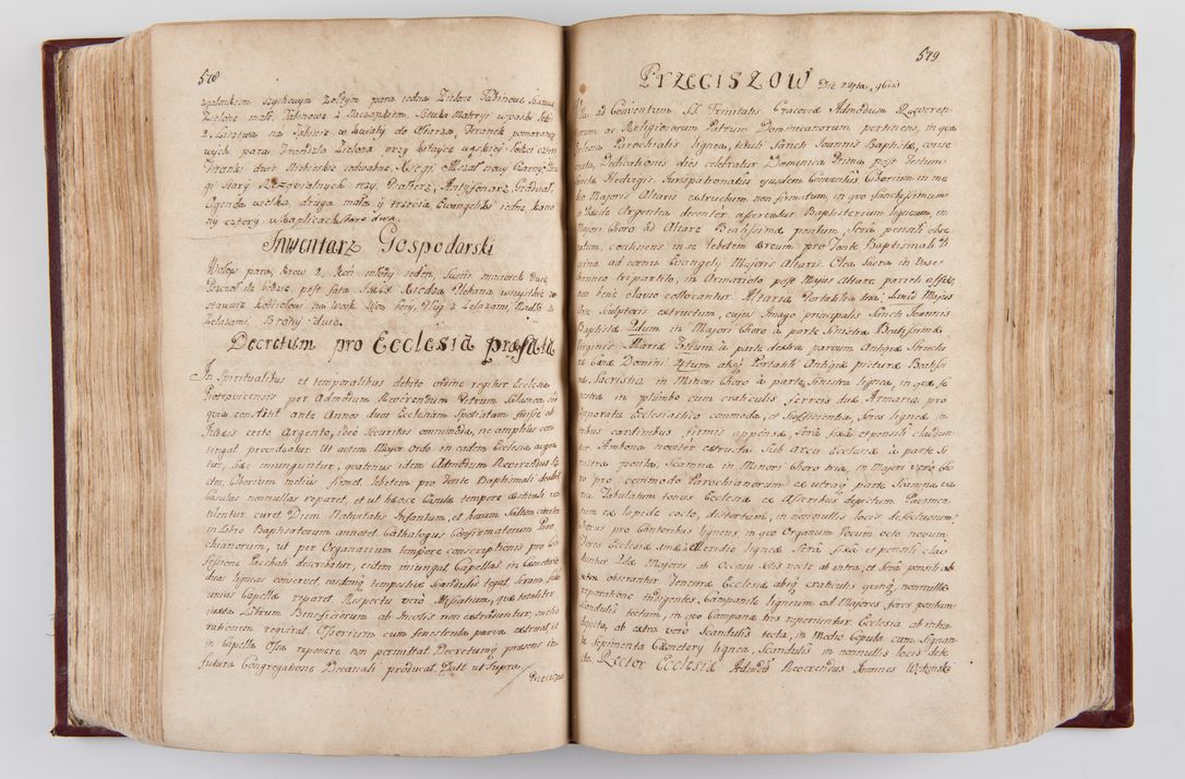Zdjęcie nr 304 dla obiektu archiwalnego: Visitatio archidiaconatus Cracoviensis (Decanatus: Skalensis - 1727; Vitoviensis - 1727; Prossoviensis - 1728; Novi Montis - 1728; Scawinensis - 1729; Xsiążnensis - 1731; Woynicensis - 1731; Zatoriensis - 1729; Lipnicensis - 1730; Dobczycensis - 1730; Andreoviensis - 1731; Żyvecensis - 1732; Oswiemensis - 1732; Wielicensis - 1741; postea sequntur inventaria ecclesiarum decanatus Dobczycensis, Woynicensis, Andreoviensis) per R.D. Michaelem de Magna Kunice Kunicki, episcopum Arsiacensem, suffraganeum et archidiaconum Cracoviensem annis 1727 - 1741 peracta
