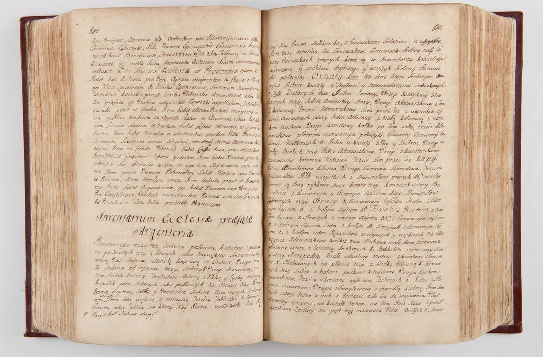 Zdjęcie nr 305 dla obiektu archiwalnego: Visitatio archidiaconatus Cracoviensis (Decanatus: Skalensis - 1727; Vitoviensis - 1727; Prossoviensis - 1728; Novi Montis - 1728; Scawinensis - 1729; Xsiążnensis - 1731; Woynicensis - 1731; Zatoriensis - 1729; Lipnicensis - 1730; Dobczycensis - 1730; Andreoviensis - 1731; Żyvecensis - 1732; Oswiemensis - 1732; Wielicensis - 1741; postea sequntur inventaria ecclesiarum decanatus Dobczycensis, Woynicensis, Andreoviensis) per R.D. Michaelem de Magna Kunice Kunicki, episcopum Arsiacensem, suffraganeum et archidiaconum Cracoviensem annis 1727 - 1741 peracta