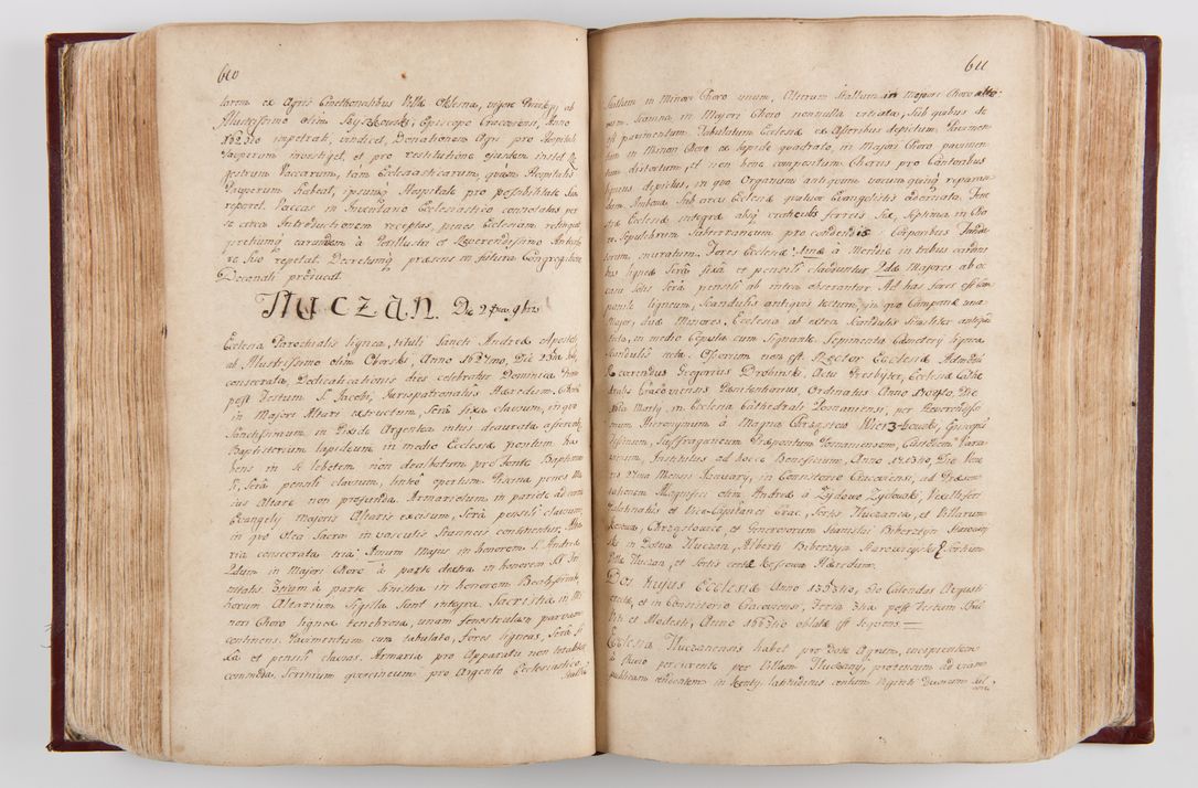 Zdjęcie nr 320 dla obiektu archiwalnego: Visitatio archidiaconatus Cracoviensis (Decanatus: Skalensis - 1727; Vitoviensis - 1727; Prossoviensis - 1728; Novi Montis - 1728; Scawinensis - 1729; Xsiążnensis - 1731; Woynicensis - 1731; Zatoriensis - 1729; Lipnicensis - 1730; Dobczycensis - 1730; Andreoviensis - 1731; Żyvecensis - 1732; Oswiemensis - 1732; Wielicensis - 1741; postea sequntur inventaria ecclesiarum decanatus Dobczycensis, Woynicensis, Andreoviensis) per R.D. Michaelem de Magna Kunice Kunicki, episcopum Arsiacensem, suffraganeum et archidiaconum Cracoviensem annis 1727 - 1741 peracta