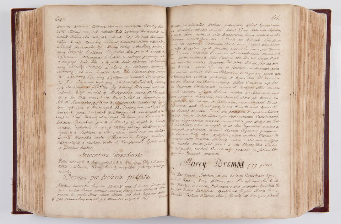 Zdjęcie nr 322 dla obiektu archiwalnego: Visitatio archidiaconatus Cracoviensis (Decanatus: Skalensis - 1727; Vitoviensis - 1727; Prossoviensis - 1728; Novi Montis - 1728; Scawinensis - 1729; Xsiążnensis - 1731; Woynicensis - 1731; Zatoriensis - 1729; Lipnicensis - 1730; Dobczycensis - 1730; Andreoviensis - 1731; Żyvecensis - 1732; Oswiemensis - 1732; Wielicensis - 1741; postea sequntur inventaria ecclesiarum decanatus Dobczycensis, Woynicensis, Andreoviensis) per R.D. Michaelem de Magna Kunice Kunicki, episcopum Arsiacensem, suffraganeum et archidiaconum Cracoviensem annis 1727 - 1741 peracta
