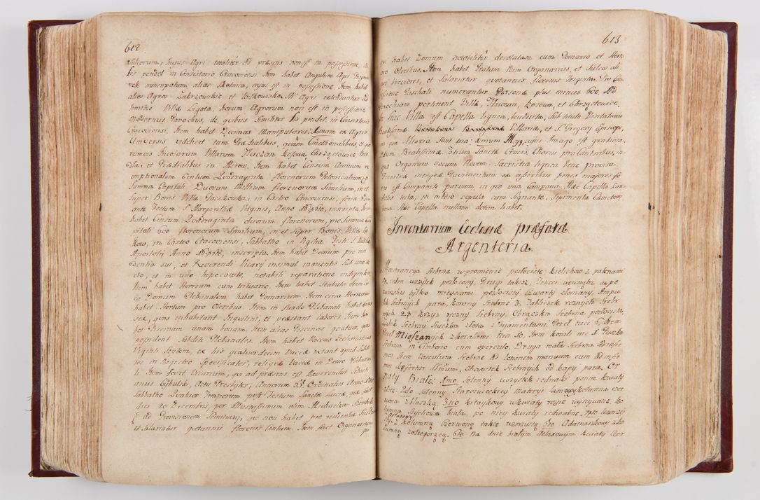 Zdjęcie nr 321 dla obiektu archiwalnego: Visitatio archidiaconatus Cracoviensis (Decanatus: Skalensis - 1727; Vitoviensis - 1727; Prossoviensis - 1728; Novi Montis - 1728; Scawinensis - 1729; Xsiążnensis - 1731; Woynicensis - 1731; Zatoriensis - 1729; Lipnicensis - 1730; Dobczycensis - 1730; Andreoviensis - 1731; Żyvecensis - 1732; Oswiemensis - 1732; Wielicensis - 1741; postea sequntur inventaria ecclesiarum decanatus Dobczycensis, Woynicensis, Andreoviensis) per R.D. Michaelem de Magna Kunice Kunicki, episcopum Arsiacensem, suffraganeum et archidiaconum Cracoviensem annis 1727 - 1741 peracta