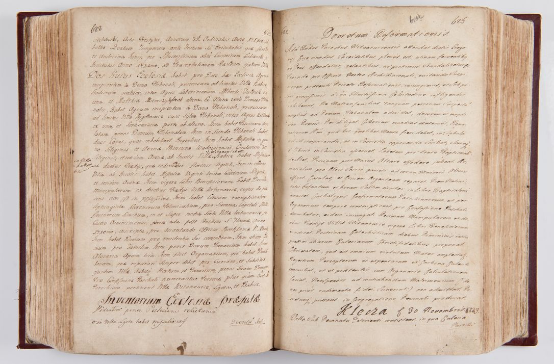 Zdjęcie nr 326 dla obiektu archiwalnego: Visitatio archidiaconatus Cracoviensis (Decanatus: Skalensis - 1727; Vitoviensis - 1727; Prossoviensis - 1728; Novi Montis - 1728; Scawinensis - 1729; Xsiążnensis - 1731; Woynicensis - 1731; Zatoriensis - 1729; Lipnicensis - 1730; Dobczycensis - 1730; Andreoviensis - 1731; Żyvecensis - 1732; Oswiemensis - 1732; Wielicensis - 1741; postea sequntur inventaria ecclesiarum decanatus Dobczycensis, Woynicensis, Andreoviensis) per R.D. Michaelem de Magna Kunice Kunicki, episcopum Arsiacensem, suffraganeum et archidiaconum Cracoviensem annis 1727 - 1741 peracta