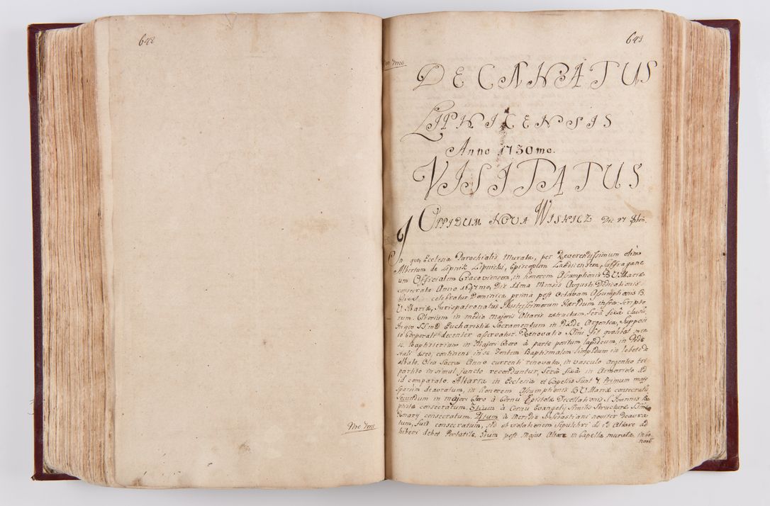 Zdjęcie nr 335 dla obiektu archiwalnego: Visitatio archidiaconatus Cracoviensis (Decanatus: Skalensis - 1727; Vitoviensis - 1727; Prossoviensis - 1728; Novi Montis - 1728; Scawinensis - 1729; Xsiążnensis - 1731; Woynicensis - 1731; Zatoriensis - 1729; Lipnicensis - 1730; Dobczycensis - 1730; Andreoviensis - 1731; Żyvecensis - 1732; Oswiemensis - 1732; Wielicensis - 1741; postea sequntur inventaria ecclesiarum decanatus Dobczycensis, Woynicensis, Andreoviensis) per R.D. Michaelem de Magna Kunice Kunicki, episcopum Arsiacensem, suffraganeum et archidiaconum Cracoviensem annis 1727 - 1741 peracta