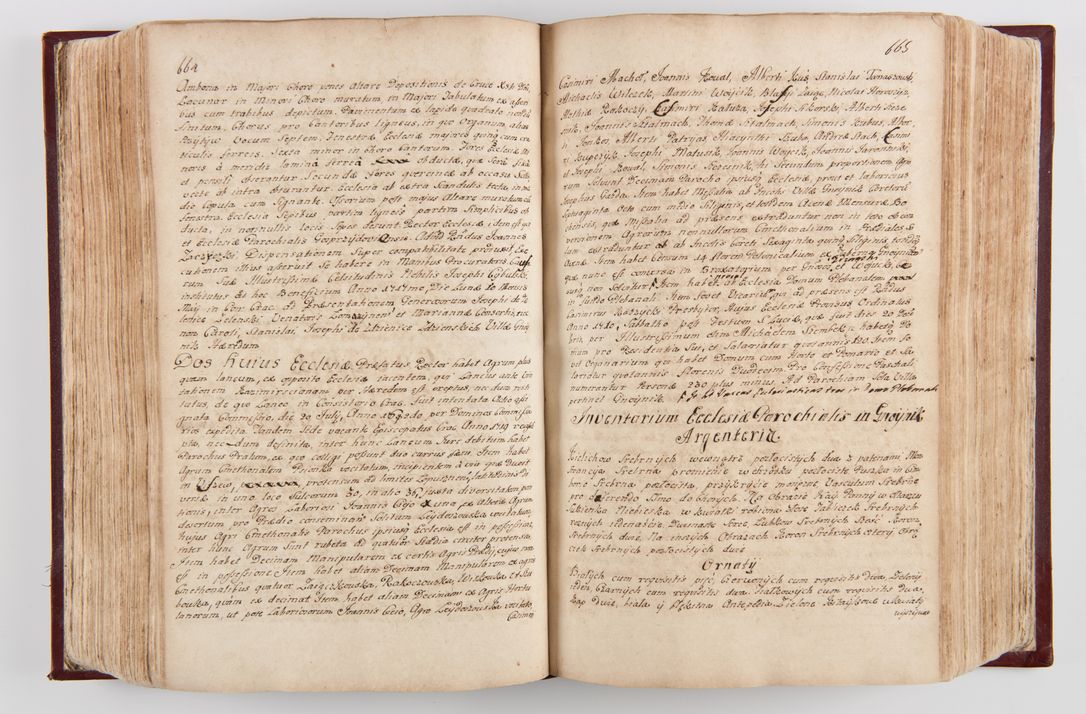 Zdjęcie nr 347 dla obiektu archiwalnego: Visitatio archidiaconatus Cracoviensis (Decanatus: Skalensis - 1727; Vitoviensis - 1727; Prossoviensis - 1728; Novi Montis - 1728; Scawinensis - 1729; Xsiążnensis - 1731; Woynicensis - 1731; Zatoriensis - 1729; Lipnicensis - 1730; Dobczycensis - 1730; Andreoviensis - 1731; Żyvecensis - 1732; Oswiemensis - 1732; Wielicensis - 1741; postea sequntur inventaria ecclesiarum decanatus Dobczycensis, Woynicensis, Andreoviensis) per R.D. Michaelem de Magna Kunice Kunicki, episcopum Arsiacensem, suffraganeum et archidiaconum Cracoviensem annis 1727 - 1741 peracta