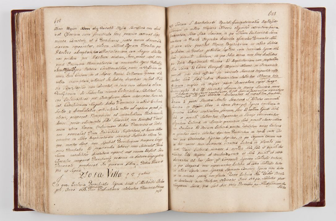 Zdjęcie nr 351 dla obiektu archiwalnego: Visitatio archidiaconatus Cracoviensis (Decanatus: Skalensis - 1727; Vitoviensis - 1727; Prossoviensis - 1728; Novi Montis - 1728; Scawinensis - 1729; Xsiążnensis - 1731; Woynicensis - 1731; Zatoriensis - 1729; Lipnicensis - 1730; Dobczycensis - 1730; Andreoviensis - 1731; Żyvecensis - 1732; Oswiemensis - 1732; Wielicensis - 1741; postea sequntur inventaria ecclesiarum decanatus Dobczycensis, Woynicensis, Andreoviensis) per R.D. Michaelem de Magna Kunice Kunicki, episcopum Arsiacensem, suffraganeum et archidiaconum Cracoviensem annis 1727 - 1741 peracta