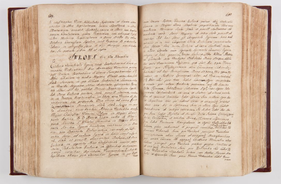 Zdjęcie nr 362 dla obiektu archiwalnego: Visitatio archidiaconatus Cracoviensis (Decanatus: Skalensis - 1727; Vitoviensis - 1727; Prossoviensis - 1728; Novi Montis - 1728; Scawinensis - 1729; Xsiążnensis - 1731; Woynicensis - 1731; Zatoriensis - 1729; Lipnicensis - 1730; Dobczycensis - 1730; Andreoviensis - 1731; Żyvecensis - 1732; Oswiemensis - 1732; Wielicensis - 1741; postea sequntur inventaria ecclesiarum decanatus Dobczycensis, Woynicensis, Andreoviensis) per R.D. Michaelem de Magna Kunice Kunicki, episcopum Arsiacensem, suffraganeum et archidiaconum Cracoviensem annis 1727 - 1741 peracta