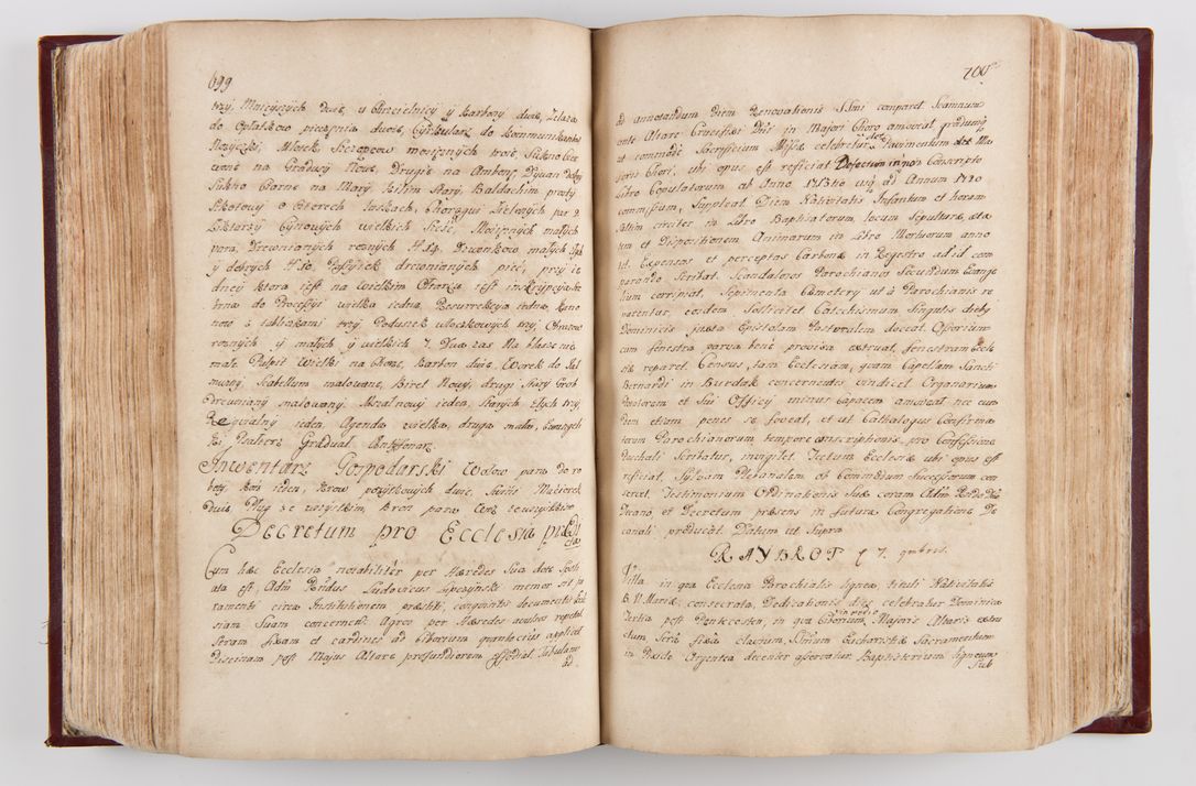 Zdjęcie nr 367 dla obiektu archiwalnego: Visitatio archidiaconatus Cracoviensis (Decanatus: Skalensis - 1727; Vitoviensis - 1727; Prossoviensis - 1728; Novi Montis - 1728; Scawinensis - 1729; Xsiążnensis - 1731; Woynicensis - 1731; Zatoriensis - 1729; Lipnicensis - 1730; Dobczycensis - 1730; Andreoviensis - 1731; Żyvecensis - 1732; Oswiemensis - 1732; Wielicensis - 1741; postea sequntur inventaria ecclesiarum decanatus Dobczycensis, Woynicensis, Andreoviensis) per R.D. Michaelem de Magna Kunice Kunicki, episcopum Arsiacensem, suffraganeum et archidiaconum Cracoviensem annis 1727 - 1741 peracta