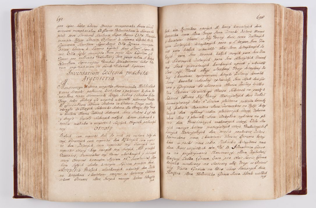 Zdjęcie nr 366 dla obiektu archiwalnego: Visitatio archidiaconatus Cracoviensis (Decanatus: Skalensis - 1727; Vitoviensis - 1727; Prossoviensis - 1728; Novi Montis - 1728; Scawinensis - 1729; Xsiążnensis - 1731; Woynicensis - 1731; Zatoriensis - 1729; Lipnicensis - 1730; Dobczycensis - 1730; Andreoviensis - 1731; Żyvecensis - 1732; Oswiemensis - 1732; Wielicensis - 1741; postea sequntur inventaria ecclesiarum decanatus Dobczycensis, Woynicensis, Andreoviensis) per R.D. Michaelem de Magna Kunice Kunicki, episcopum Arsiacensem, suffraganeum et archidiaconum Cracoviensem annis 1727 - 1741 peracta