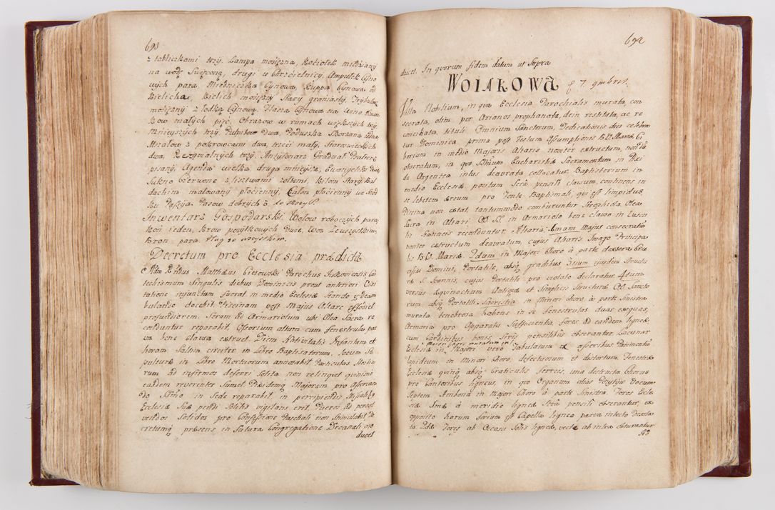 Zdjęcie nr 364 dla obiektu archiwalnego: Visitatio archidiaconatus Cracoviensis (Decanatus: Skalensis - 1727; Vitoviensis - 1727; Prossoviensis - 1728; Novi Montis - 1728; Scawinensis - 1729; Xsiążnensis - 1731; Woynicensis - 1731; Zatoriensis - 1729; Lipnicensis - 1730; Dobczycensis - 1730; Andreoviensis - 1731; Żyvecensis - 1732; Oswiemensis - 1732; Wielicensis - 1741; postea sequntur inventaria ecclesiarum decanatus Dobczycensis, Woynicensis, Andreoviensis) per R.D. Michaelem de Magna Kunice Kunicki, episcopum Arsiacensem, suffraganeum et archidiaconum Cracoviensem annis 1727 - 1741 peracta