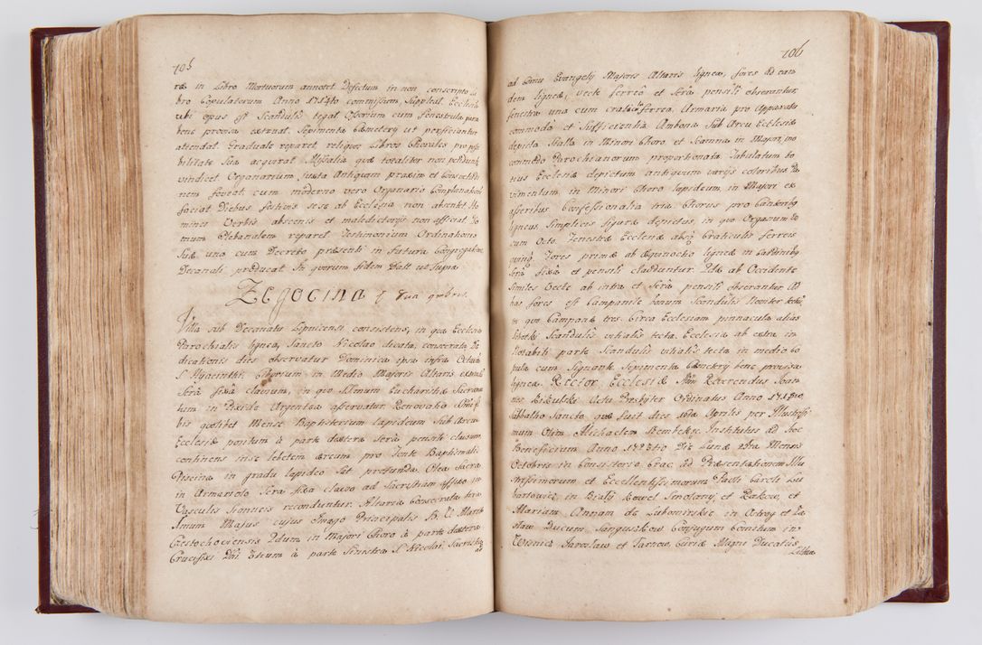 Zdjęcie nr 370 dla obiektu archiwalnego: Visitatio archidiaconatus Cracoviensis (Decanatus: Skalensis - 1727; Vitoviensis - 1727; Prossoviensis - 1728; Novi Montis - 1728; Scawinensis - 1729; Xsiążnensis - 1731; Woynicensis - 1731; Zatoriensis - 1729; Lipnicensis - 1730; Dobczycensis - 1730; Andreoviensis - 1731; Żyvecensis - 1732; Oswiemensis - 1732; Wielicensis - 1741; postea sequntur inventaria ecclesiarum decanatus Dobczycensis, Woynicensis, Andreoviensis) per R.D. Michaelem de Magna Kunice Kunicki, episcopum Arsiacensem, suffraganeum et archidiaconum Cracoviensem annis 1727 - 1741 peracta