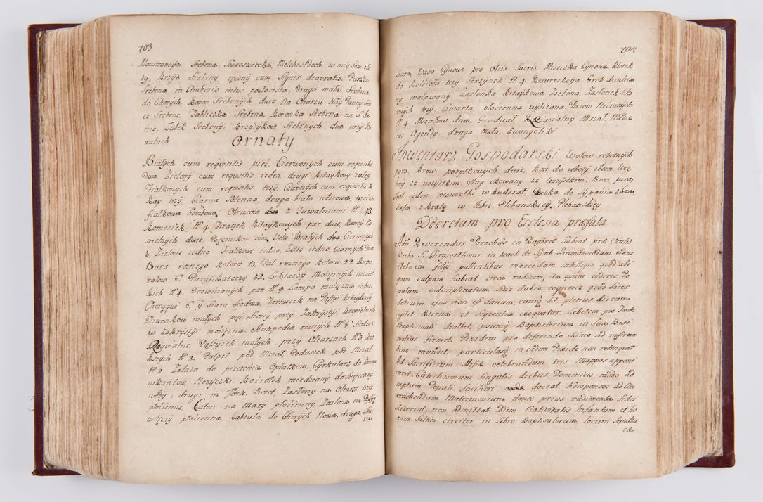 Zdjęcie nr 369 dla obiektu archiwalnego: Visitatio archidiaconatus Cracoviensis (Decanatus: Skalensis - 1727; Vitoviensis - 1727; Prossoviensis - 1728; Novi Montis - 1728; Scawinensis - 1729; Xsiążnensis - 1731; Woynicensis - 1731; Zatoriensis - 1729; Lipnicensis - 1730; Dobczycensis - 1730; Andreoviensis - 1731; Żyvecensis - 1732; Oswiemensis - 1732; Wielicensis - 1741; postea sequntur inventaria ecclesiarum decanatus Dobczycensis, Woynicensis, Andreoviensis) per R.D. Michaelem de Magna Kunice Kunicki, episcopum Arsiacensem, suffraganeum et archidiaconum Cracoviensem annis 1727 - 1741 peracta