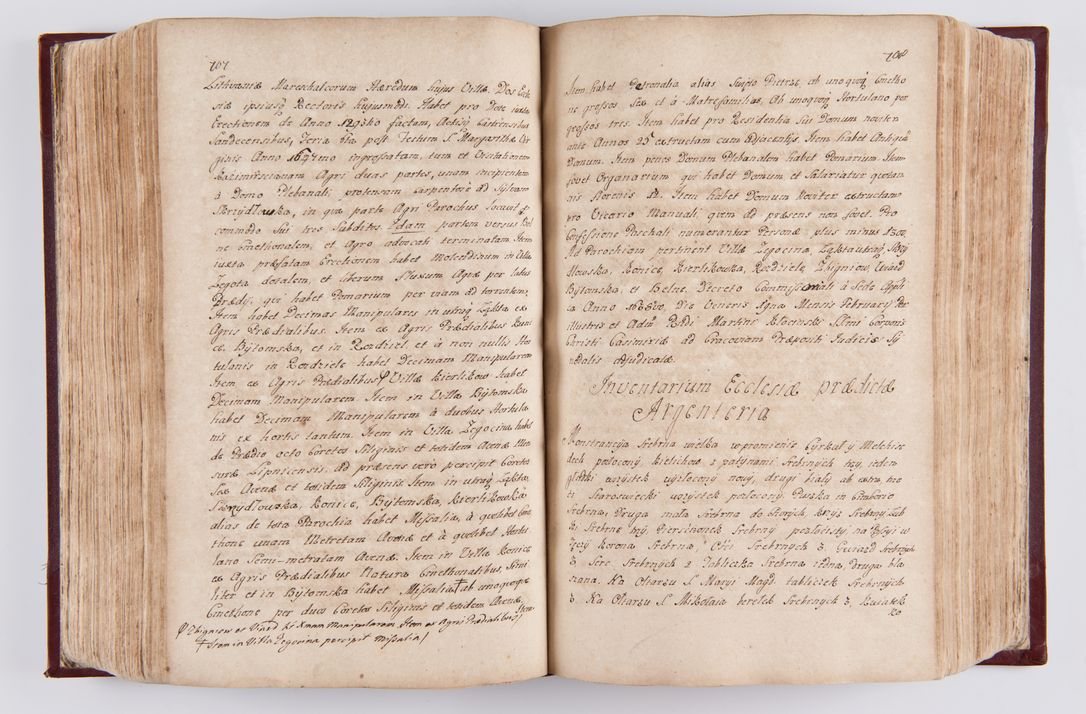 Zdjęcie nr 371 dla obiektu archiwalnego: Visitatio archidiaconatus Cracoviensis (Decanatus: Skalensis - 1727; Vitoviensis - 1727; Prossoviensis - 1728; Novi Montis - 1728; Scawinensis - 1729; Xsiążnensis - 1731; Woynicensis - 1731; Zatoriensis - 1729; Lipnicensis - 1730; Dobczycensis - 1730; Andreoviensis - 1731; Żyvecensis - 1732; Oswiemensis - 1732; Wielicensis - 1741; postea sequntur inventaria ecclesiarum decanatus Dobczycensis, Woynicensis, Andreoviensis) per R.D. Michaelem de Magna Kunice Kunicki, episcopum Arsiacensem, suffraganeum et archidiaconum Cracoviensem annis 1727 - 1741 peracta