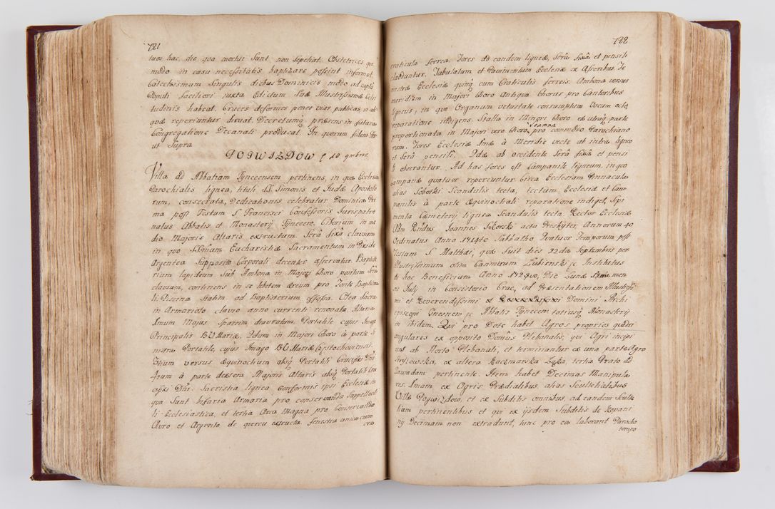 Zdjęcie nr 378 dla obiektu archiwalnego: Visitatio archidiaconatus Cracoviensis (Decanatus: Skalensis - 1727; Vitoviensis - 1727; Prossoviensis - 1728; Novi Montis - 1728; Scawinensis - 1729; Xsiążnensis - 1731; Woynicensis - 1731; Zatoriensis - 1729; Lipnicensis - 1730; Dobczycensis - 1730; Andreoviensis - 1731; Żyvecensis - 1732; Oswiemensis - 1732; Wielicensis - 1741; postea sequntur inventaria ecclesiarum decanatus Dobczycensis, Woynicensis, Andreoviensis) per R.D. Michaelem de Magna Kunice Kunicki, episcopum Arsiacensem, suffraganeum et archidiaconum Cracoviensem annis 1727 - 1741 peracta