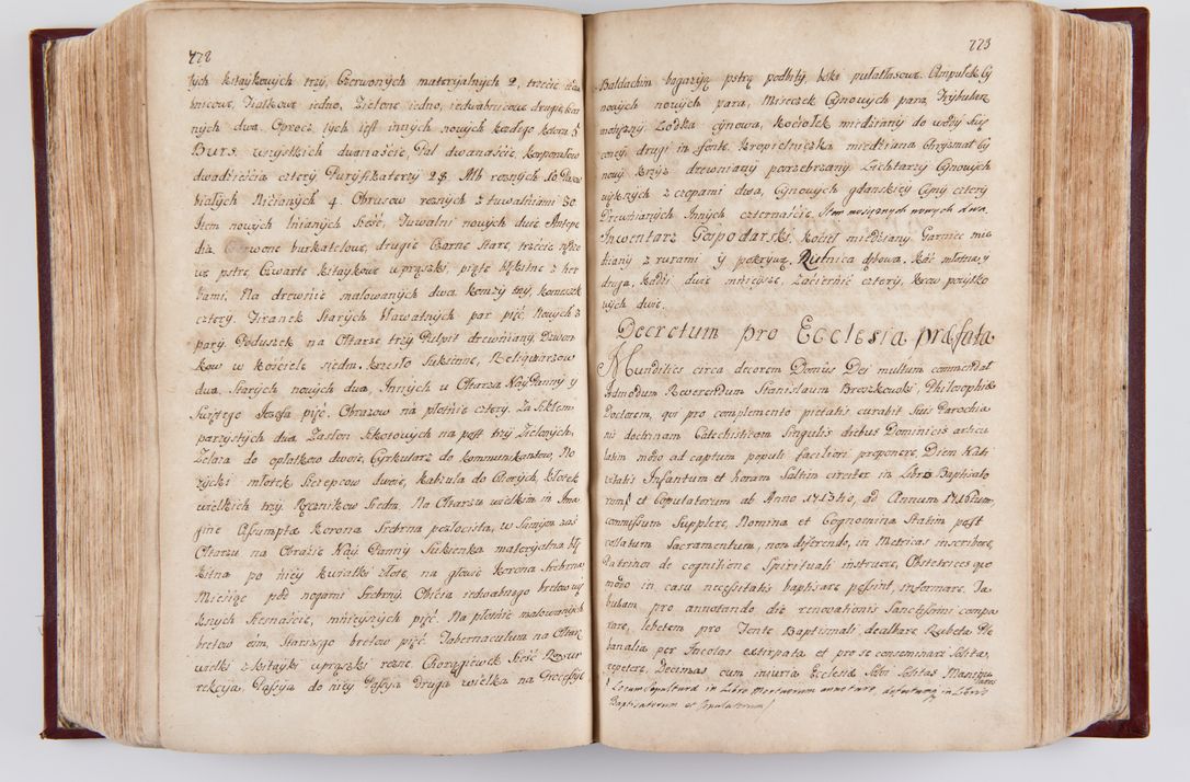 Zdjęcie nr 408 dla obiektu archiwalnego: Visitatio archidiaconatus Cracoviensis (Decanatus: Skalensis - 1727; Vitoviensis - 1727; Prossoviensis - 1728; Novi Montis - 1728; Scawinensis - 1729; Xsiążnensis - 1731; Woynicensis - 1731; Zatoriensis - 1729; Lipnicensis - 1730; Dobczycensis - 1730; Andreoviensis - 1731; Żyvecensis - 1732; Oswiemensis - 1732; Wielicensis - 1741; postea sequntur inventaria ecclesiarum decanatus Dobczycensis, Woynicensis, Andreoviensis) per R.D. Michaelem de Magna Kunice Kunicki, episcopum Arsiacensem, suffraganeum et archidiaconum Cracoviensem annis 1727 - 1741 peracta