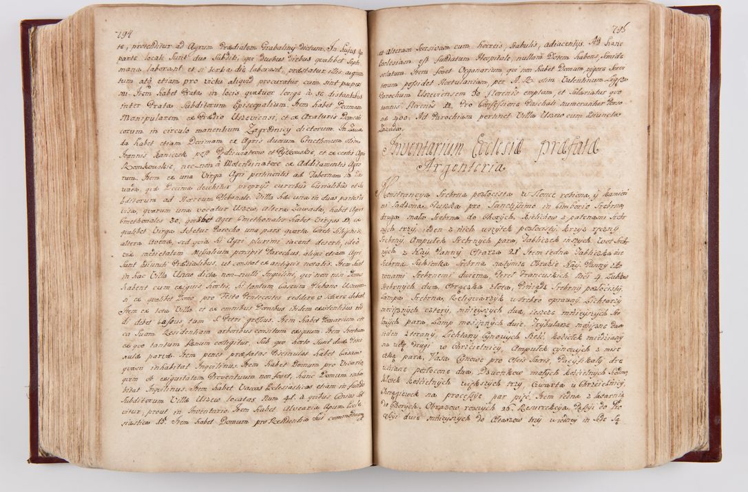 Zdjęcie nr 419 dla obiektu archiwalnego: Visitatio archidiaconatus Cracoviensis (Decanatus: Skalensis - 1727; Vitoviensis - 1727; Prossoviensis - 1728; Novi Montis - 1728; Scawinensis - 1729; Xsiążnensis - 1731; Woynicensis - 1731; Zatoriensis - 1729; Lipnicensis - 1730; Dobczycensis - 1730; Andreoviensis - 1731; Żyvecensis - 1732; Oswiemensis - 1732; Wielicensis - 1741; postea sequntur inventaria ecclesiarum decanatus Dobczycensis, Woynicensis, Andreoviensis) per R.D. Michaelem de Magna Kunice Kunicki, episcopum Arsiacensem, suffraganeum et archidiaconum Cracoviensem annis 1727 - 1741 peracta