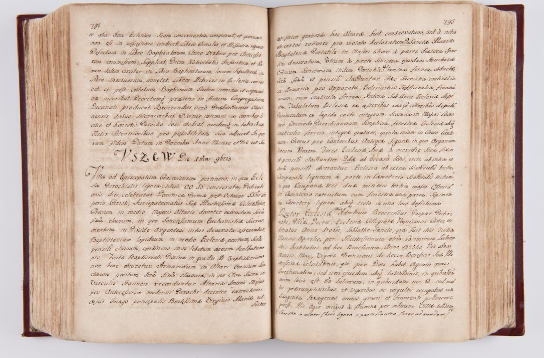 Zdjęcie nr 418 dla obiektu archiwalnego: Visitatio archidiaconatus Cracoviensis (Decanatus: Skalensis - 1727; Vitoviensis - 1727; Prossoviensis - 1728; Novi Montis - 1728; Scawinensis - 1729; Xsiążnensis - 1731; Woynicensis - 1731; Zatoriensis - 1729; Lipnicensis - 1730; Dobczycensis - 1730; Andreoviensis - 1731; Żyvecensis - 1732; Oswiemensis - 1732; Wielicensis - 1741; postea sequntur inventaria ecclesiarum decanatus Dobczycensis, Woynicensis, Andreoviensis) per R.D. Michaelem de Magna Kunice Kunicki, episcopum Arsiacensem, suffraganeum et archidiaconum Cracoviensem annis 1727 - 1741 peracta