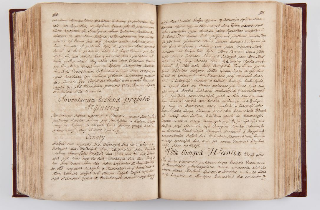 Zdjęcie nr 423 dla obiektu archiwalnego: Visitatio archidiaconatus Cracoviensis (Decanatus: Skalensis - 1727; Vitoviensis - 1727; Prossoviensis - 1728; Novi Montis - 1728; Scawinensis - 1729; Xsiążnensis - 1731; Woynicensis - 1731; Zatoriensis - 1729; Lipnicensis - 1730; Dobczycensis - 1730; Andreoviensis - 1731; Żyvecensis - 1732; Oswiemensis - 1732; Wielicensis - 1741; postea sequntur inventaria ecclesiarum decanatus Dobczycensis, Woynicensis, Andreoviensis) per R.D. Michaelem de Magna Kunice Kunicki, episcopum Arsiacensem, suffraganeum et archidiaconum Cracoviensem annis 1727 - 1741 peracta