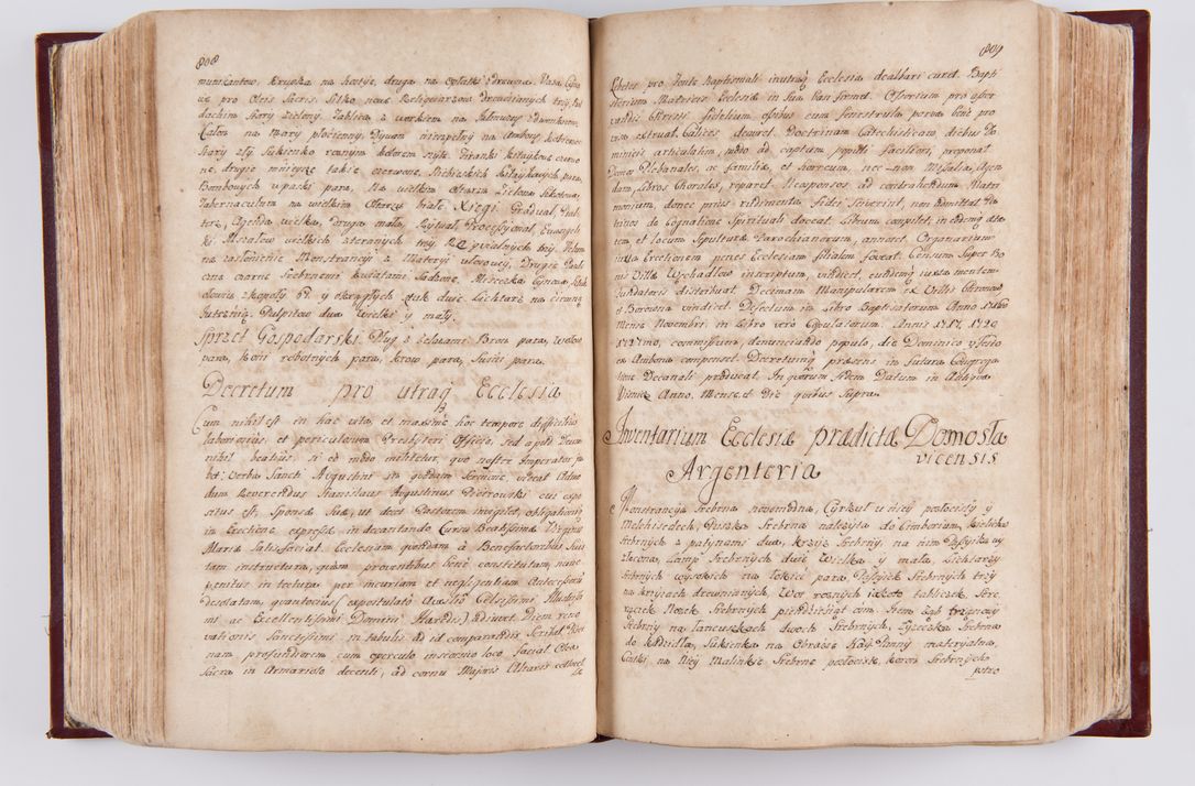 Zdjęcie nr 427 dla obiektu archiwalnego: Visitatio archidiaconatus Cracoviensis (Decanatus: Skalensis - 1727; Vitoviensis - 1727; Prossoviensis - 1728; Novi Montis - 1728; Scawinensis - 1729; Xsiążnensis - 1731; Woynicensis - 1731; Zatoriensis - 1729; Lipnicensis - 1730; Dobczycensis - 1730; Andreoviensis - 1731; Żyvecensis - 1732; Oswiemensis - 1732; Wielicensis - 1741; postea sequntur inventaria ecclesiarum decanatus Dobczycensis, Woynicensis, Andreoviensis) per R.D. Michaelem de Magna Kunice Kunicki, episcopum Arsiacensem, suffraganeum et archidiaconum Cracoviensem annis 1727 - 1741 peracta