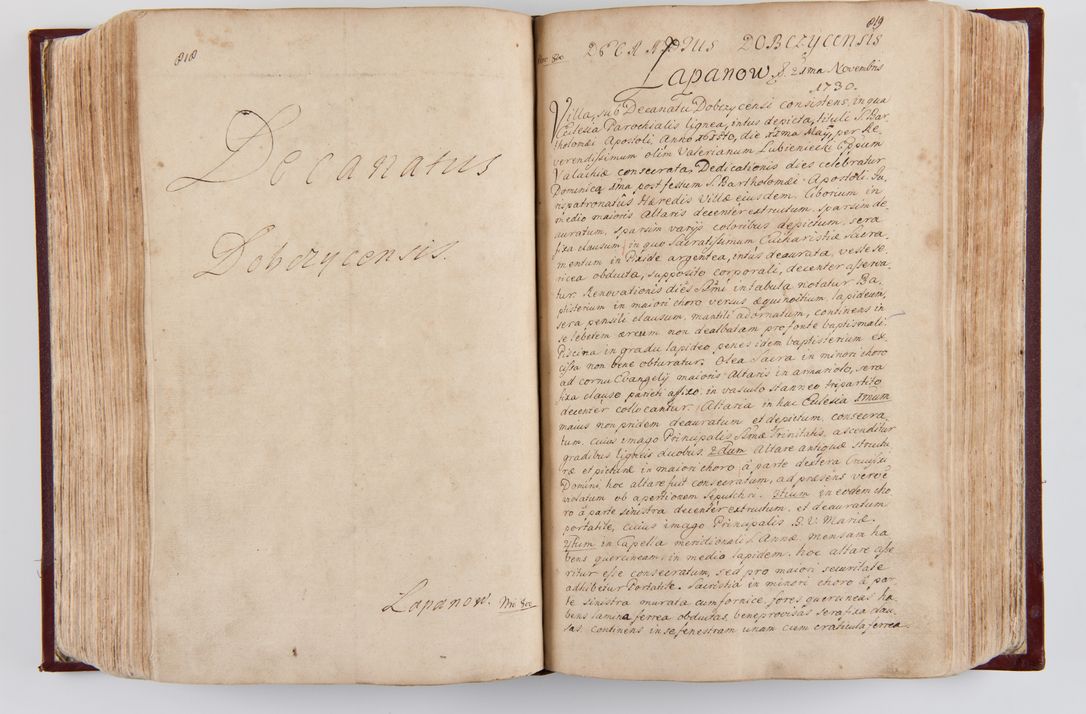 Zdjęcie nr 431 dla obiektu archiwalnego: Visitatio archidiaconatus Cracoviensis (Decanatus: Skalensis - 1727; Vitoviensis - 1727; Prossoviensis - 1728; Novi Montis - 1728; Scawinensis - 1729; Xsiążnensis - 1731; Woynicensis - 1731; Zatoriensis - 1729; Lipnicensis - 1730; Dobczycensis - 1730; Andreoviensis - 1731; Żyvecensis - 1732; Oswiemensis - 1732; Wielicensis - 1741; postea sequntur inventaria ecclesiarum decanatus Dobczycensis, Woynicensis, Andreoviensis) per R.D. Michaelem de Magna Kunice Kunicki, episcopum Arsiacensem, suffraganeum et archidiaconum Cracoviensem annis 1727 - 1741 peracta