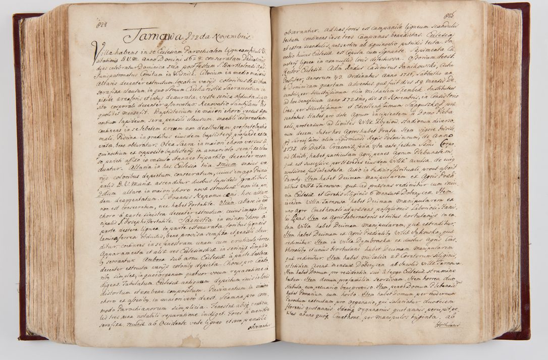 Zdjęcie nr 434 dla obiektu archiwalnego: Visitatio archidiaconatus Cracoviensis (Decanatus: Skalensis - 1727; Vitoviensis - 1727; Prossoviensis - 1728; Novi Montis - 1728; Scawinensis - 1729; Xsiążnensis - 1731; Woynicensis - 1731; Zatoriensis - 1729; Lipnicensis - 1730; Dobczycensis - 1730; Andreoviensis - 1731; Żyvecensis - 1732; Oswiemensis - 1732; Wielicensis - 1741; postea sequntur inventaria ecclesiarum decanatus Dobczycensis, Woynicensis, Andreoviensis) per R.D. Michaelem de Magna Kunice Kunicki, episcopum Arsiacensem, suffraganeum et archidiaconum Cracoviensem annis 1727 - 1741 peracta