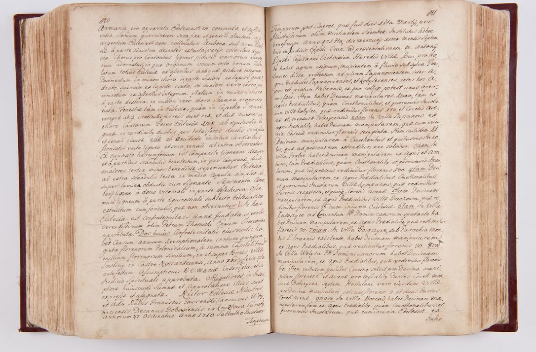 Zdjęcie nr 432 dla obiektu archiwalnego: Visitatio archidiaconatus Cracoviensis (Decanatus: Skalensis - 1727; Vitoviensis - 1727; Prossoviensis - 1728; Novi Montis - 1728; Scawinensis - 1729; Xsiążnensis - 1731; Woynicensis - 1731; Zatoriensis - 1729; Lipnicensis - 1730; Dobczycensis - 1730; Andreoviensis - 1731; Żyvecensis - 1732; Oswiemensis - 1732; Wielicensis - 1741; postea sequntur inventaria ecclesiarum decanatus Dobczycensis, Woynicensis, Andreoviensis) per R.D. Michaelem de Magna Kunice Kunicki, episcopum Arsiacensem, suffraganeum et archidiaconum Cracoviensem annis 1727 - 1741 peracta