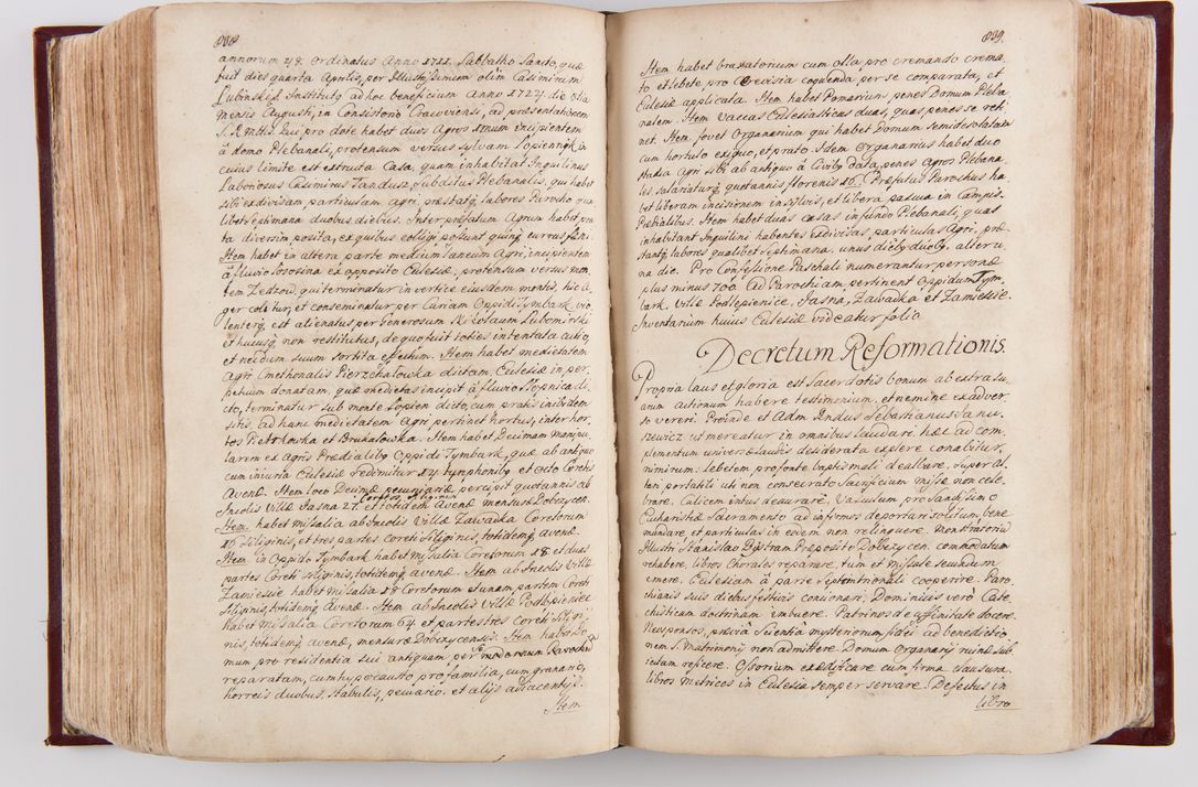 Zdjęcie nr 441 dla obiektu archiwalnego: Visitatio archidiaconatus Cracoviensis (Decanatus: Skalensis - 1727; Vitoviensis - 1727; Prossoviensis - 1728; Novi Montis - 1728; Scawinensis - 1729; Xsiążnensis - 1731; Woynicensis - 1731; Zatoriensis - 1729; Lipnicensis - 1730; Dobczycensis - 1730; Andreoviensis - 1731; Żyvecensis - 1732; Oswiemensis - 1732; Wielicensis - 1741; postea sequntur inventaria ecclesiarum decanatus Dobczycensis, Woynicensis, Andreoviensis) per R.D. Michaelem de Magna Kunice Kunicki, episcopum Arsiacensem, suffraganeum et archidiaconum Cracoviensem annis 1727 - 1741 peracta