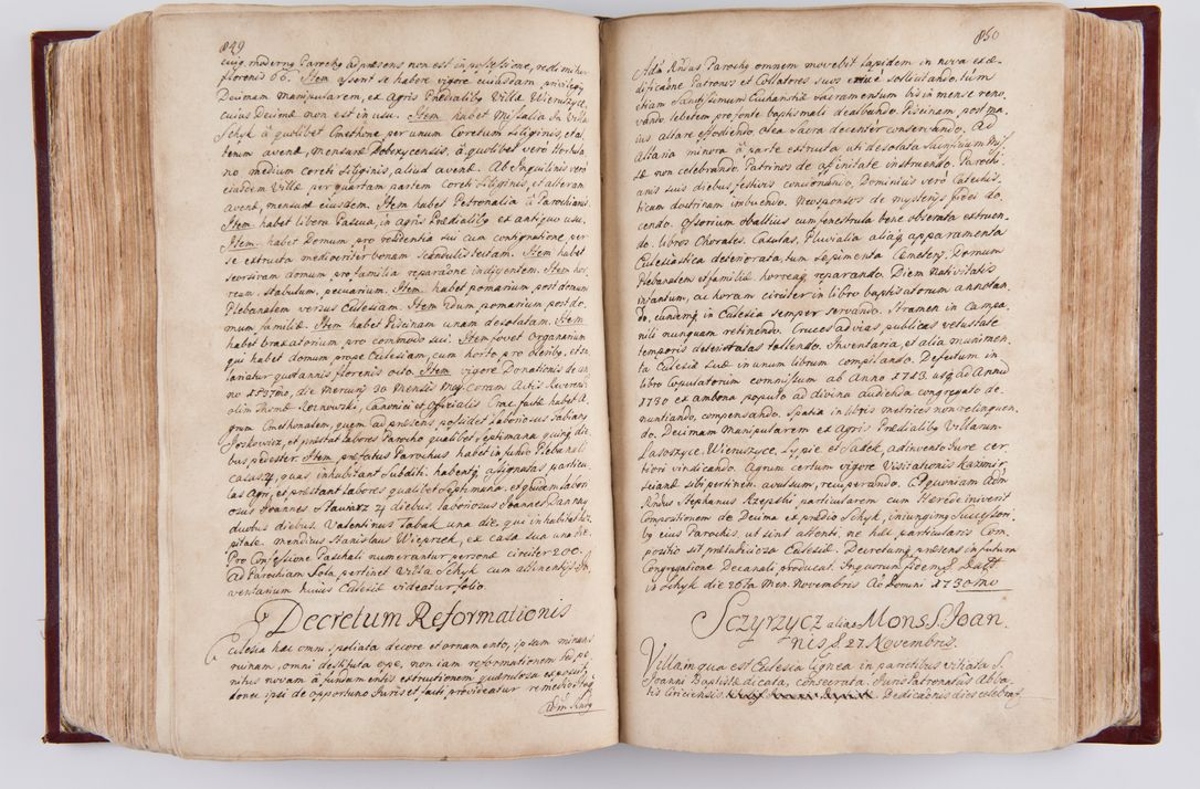 Zdjęcie nr 447 dla obiektu archiwalnego: Visitatio archidiaconatus Cracoviensis (Decanatus: Skalensis - 1727; Vitoviensis - 1727; Prossoviensis - 1728; Novi Montis - 1728; Scawinensis - 1729; Xsiążnensis - 1731; Woynicensis - 1731; Zatoriensis - 1729; Lipnicensis - 1730; Dobczycensis - 1730; Andreoviensis - 1731; Żyvecensis - 1732; Oswiemensis - 1732; Wielicensis - 1741; postea sequntur inventaria ecclesiarum decanatus Dobczycensis, Woynicensis, Andreoviensis) per R.D. Michaelem de Magna Kunice Kunicki, episcopum Arsiacensem, suffraganeum et archidiaconum Cracoviensem annis 1727 - 1741 peracta