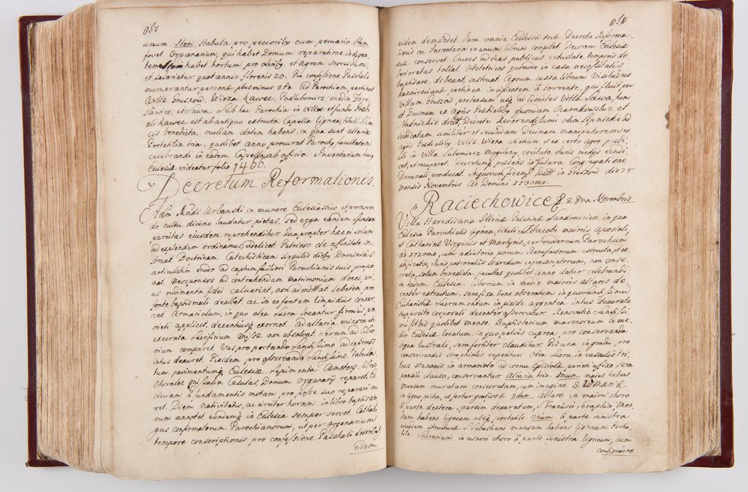 Zdjęcie nr 451 dla obiektu archiwalnego: Visitatio archidiaconatus Cracoviensis (Decanatus: Skalensis - 1727; Vitoviensis - 1727; Prossoviensis - 1728; Novi Montis - 1728; Scawinensis - 1729; Xsiążnensis - 1731; Woynicensis - 1731; Zatoriensis - 1729; Lipnicensis - 1730; Dobczycensis - 1730; Andreoviensis - 1731; Żyvecensis - 1732; Oswiemensis - 1732; Wielicensis - 1741; postea sequntur inventaria ecclesiarum decanatus Dobczycensis, Woynicensis, Andreoviensis) per R.D. Michaelem de Magna Kunice Kunicki, episcopum Arsiacensem, suffraganeum et archidiaconum Cracoviensem annis 1727 - 1741 peracta