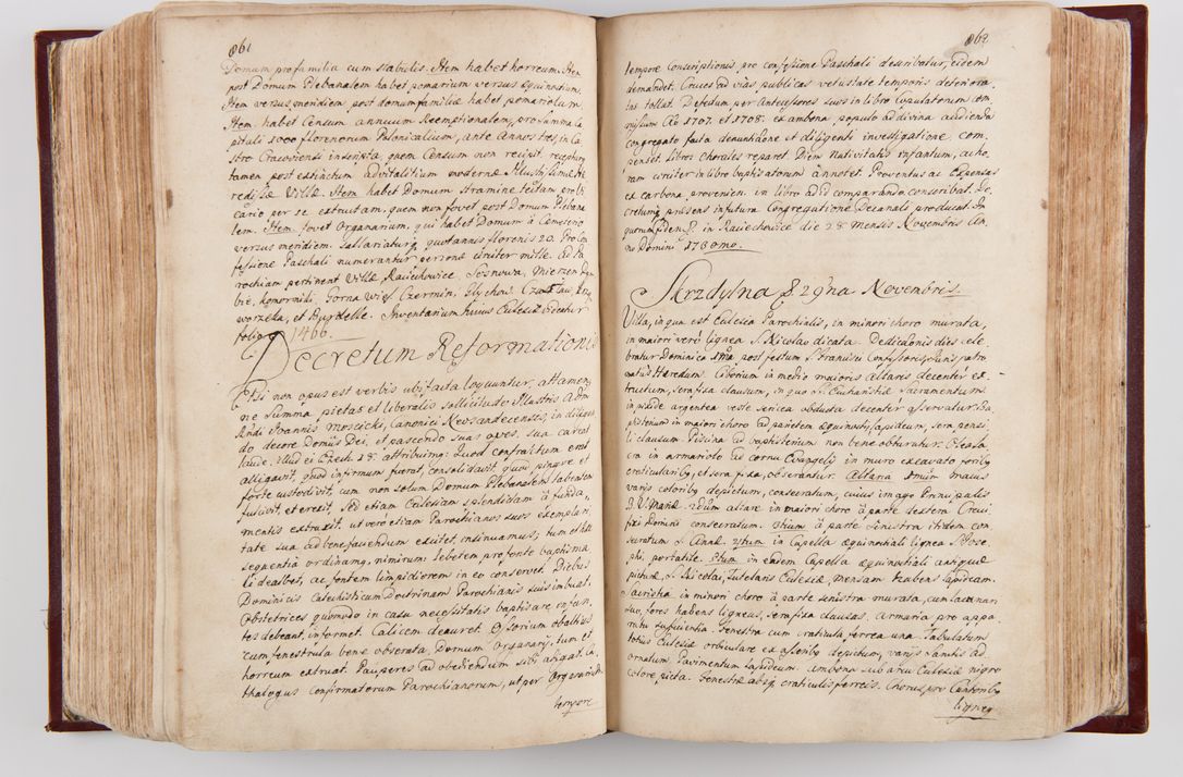 Zdjęcie nr 453 dla obiektu archiwalnego: Visitatio archidiaconatus Cracoviensis (Decanatus: Skalensis - 1727; Vitoviensis - 1727; Prossoviensis - 1728; Novi Montis - 1728; Scawinensis - 1729; Xsiążnensis - 1731; Woynicensis - 1731; Zatoriensis - 1729; Lipnicensis - 1730; Dobczycensis - 1730; Andreoviensis - 1731; Żyvecensis - 1732; Oswiemensis - 1732; Wielicensis - 1741; postea sequntur inventaria ecclesiarum decanatus Dobczycensis, Woynicensis, Andreoviensis) per R.D. Michaelem de Magna Kunice Kunicki, episcopum Arsiacensem, suffraganeum et archidiaconum Cracoviensem annis 1727 - 1741 peracta