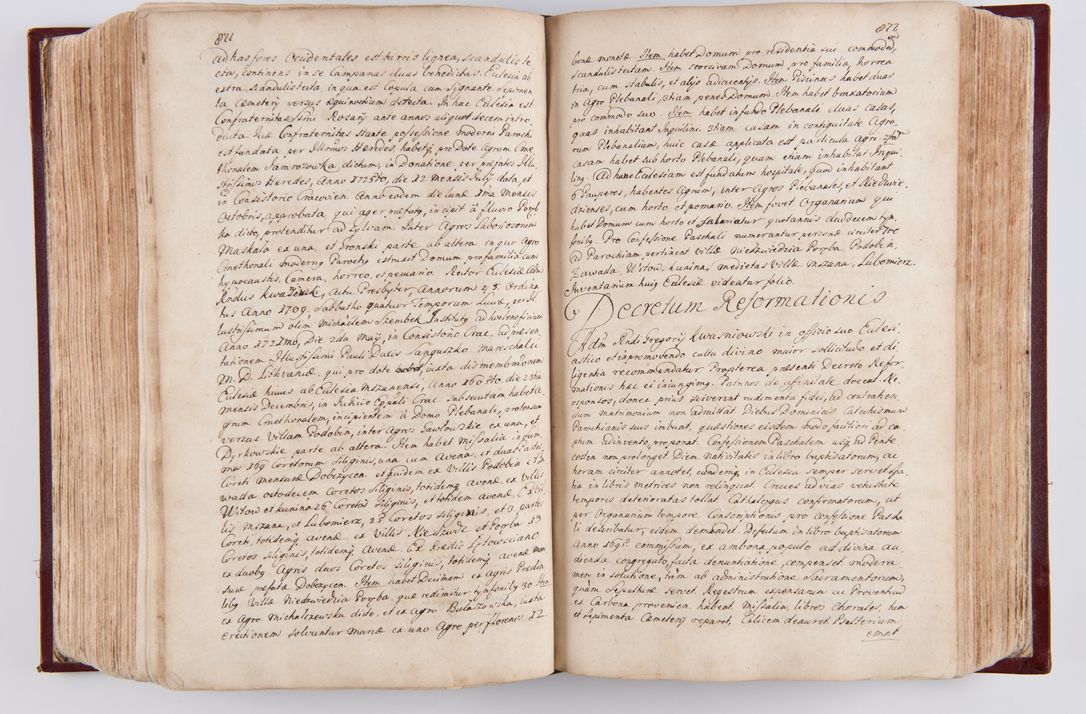 Zdjęcie nr 458 dla obiektu archiwalnego: Visitatio archidiaconatus Cracoviensis (Decanatus: Skalensis - 1727; Vitoviensis - 1727; Prossoviensis - 1728; Novi Montis - 1728; Scawinensis - 1729; Xsiążnensis - 1731; Woynicensis - 1731; Zatoriensis - 1729; Lipnicensis - 1730; Dobczycensis - 1730; Andreoviensis - 1731; Żyvecensis - 1732; Oswiemensis - 1732; Wielicensis - 1741; postea sequntur inventaria ecclesiarum decanatus Dobczycensis, Woynicensis, Andreoviensis) per R.D. Michaelem de Magna Kunice Kunicki, episcopum Arsiacensem, suffraganeum et archidiaconum Cracoviensem annis 1727 - 1741 peracta