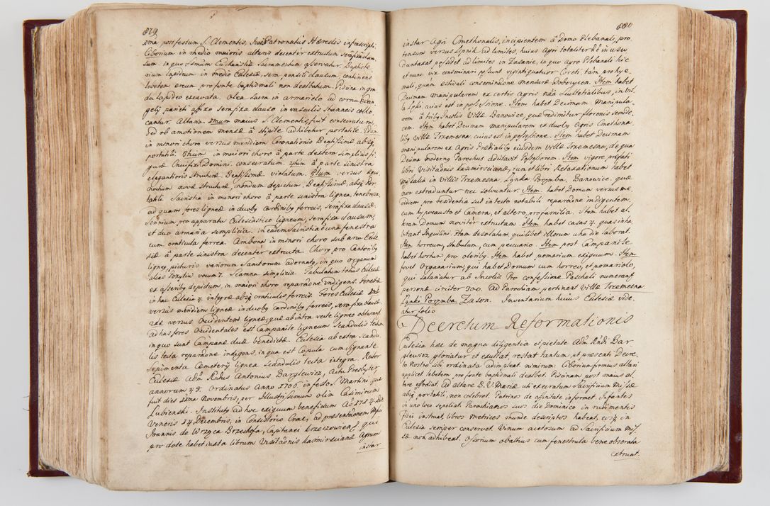 Zdjęcie nr 463 dla obiektu archiwalnego: Visitatio archidiaconatus Cracoviensis (Decanatus: Skalensis - 1727; Vitoviensis - 1727; Prossoviensis - 1728; Novi Montis - 1728; Scawinensis - 1729; Xsiążnensis - 1731; Woynicensis - 1731; Zatoriensis - 1729; Lipnicensis - 1730; Dobczycensis - 1730; Andreoviensis - 1731; Żyvecensis - 1732; Oswiemensis - 1732; Wielicensis - 1741; postea sequntur inventaria ecclesiarum decanatus Dobczycensis, Woynicensis, Andreoviensis) per R.D. Michaelem de Magna Kunice Kunicki, episcopum Arsiacensem, suffraganeum et archidiaconum Cracoviensem annis 1727 - 1741 peracta