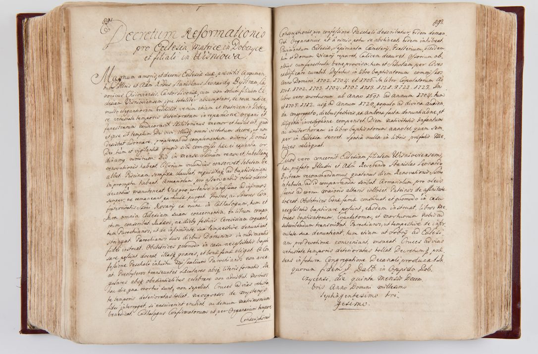 Zdjęcie nr 469 dla obiektu archiwalnego: Visitatio archidiaconatus Cracoviensis (Decanatus: Skalensis - 1727; Vitoviensis - 1727; Prossoviensis - 1728; Novi Montis - 1728; Scawinensis - 1729; Xsiążnensis - 1731; Woynicensis - 1731; Zatoriensis - 1729; Lipnicensis - 1730; Dobczycensis - 1730; Andreoviensis - 1731; Żyvecensis - 1732; Oswiemensis - 1732; Wielicensis - 1741; postea sequntur inventaria ecclesiarum decanatus Dobczycensis, Woynicensis, Andreoviensis) per R.D. Michaelem de Magna Kunice Kunicki, episcopum Arsiacensem, suffraganeum et archidiaconum Cracoviensem annis 1727 - 1741 peracta