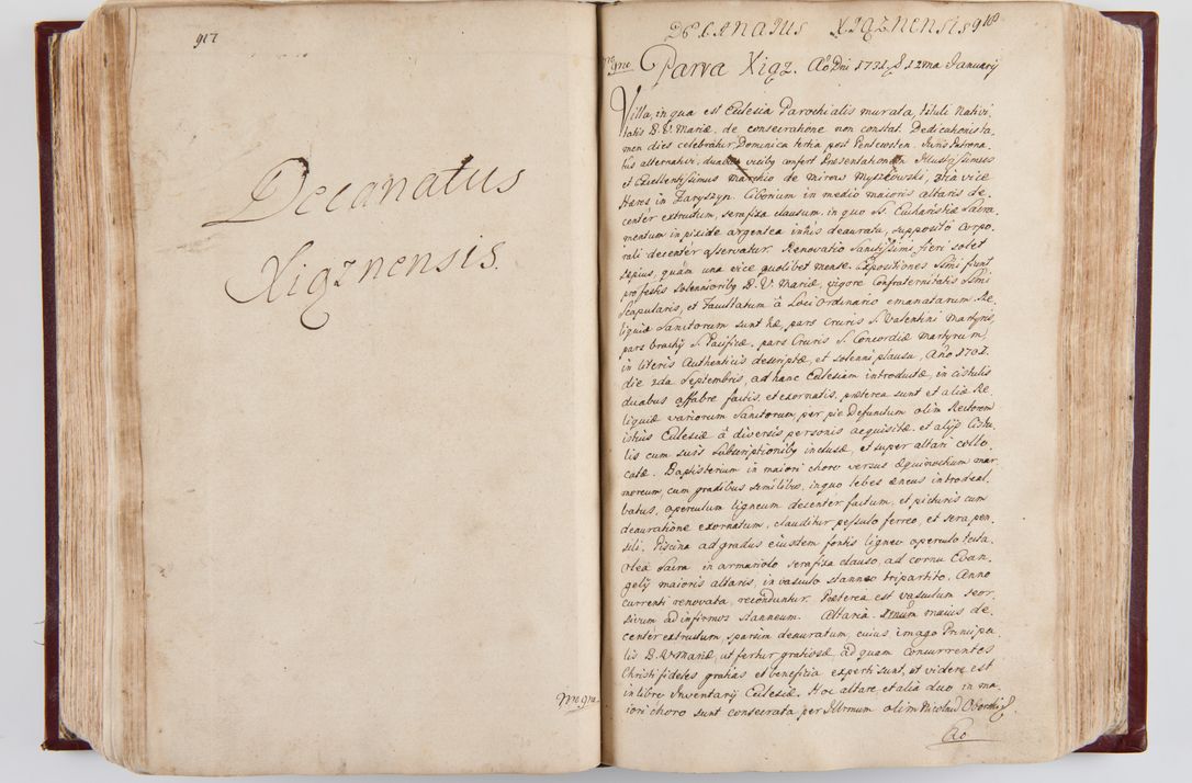 Zdjęcie nr 482 dla obiektu archiwalnego: Visitatio archidiaconatus Cracoviensis (Decanatus: Skalensis - 1727; Vitoviensis - 1727; Prossoviensis - 1728; Novi Montis - 1728; Scawinensis - 1729; Xsiążnensis - 1731; Woynicensis - 1731; Zatoriensis - 1729; Lipnicensis - 1730; Dobczycensis - 1730; Andreoviensis - 1731; Żyvecensis - 1732; Oswiemensis - 1732; Wielicensis - 1741; postea sequntur inventaria ecclesiarum decanatus Dobczycensis, Woynicensis, Andreoviensis) per R.D. Michaelem de Magna Kunice Kunicki, episcopum Arsiacensem, suffraganeum et archidiaconum Cracoviensem annis 1727 - 1741 peracta